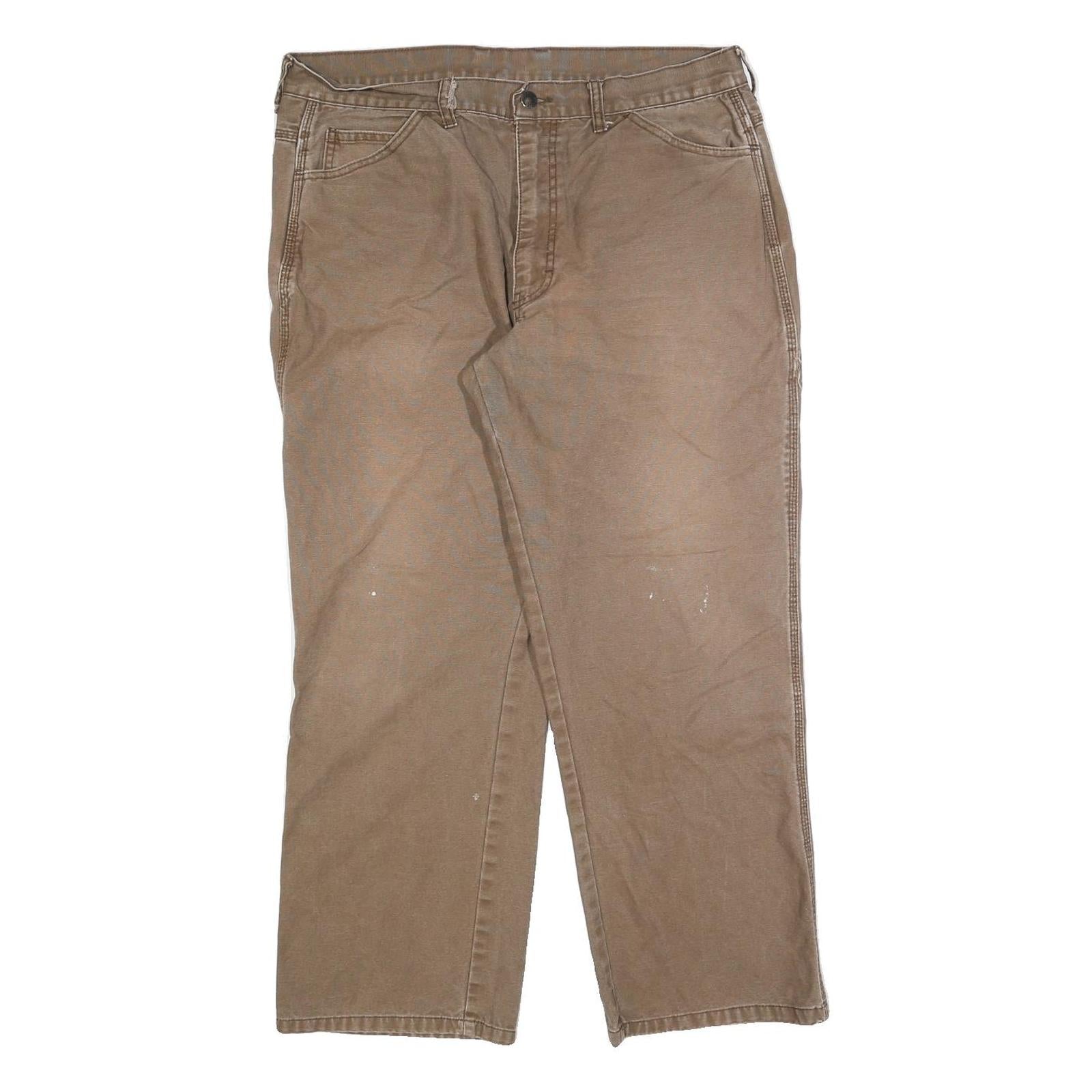 DICKIES Mens Jeans Beige Regular Straight Denim W36 L27 Workwear Cotton Blend Refurbished - N/A refurbished available on Cerqular