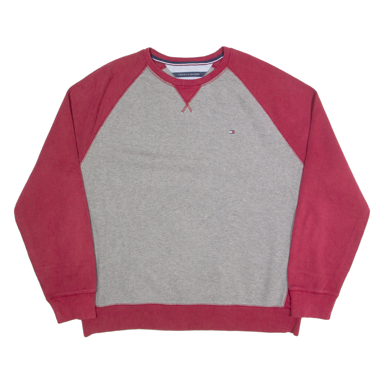 TOMMY HILFIGER Mens Jumper Grey Tight Knit XL Refurbished - N/A refurbished available on Cerqular
