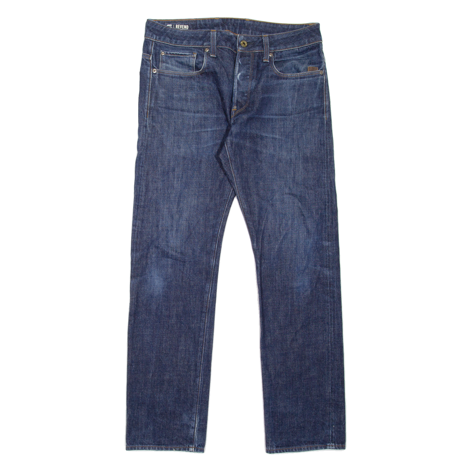 G-STAR Revend Mens Jeans Blue Regular Straight Stone Wash W32 L32 Refurbished - N/A refurbished available on Cerqular