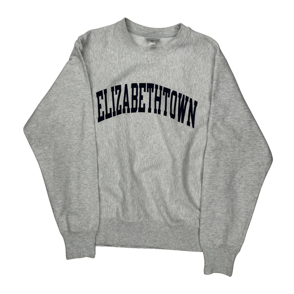Reverse Weave Champion College Sweatshirt - Small Grey Cotton Refurbished - Thrifted (note: this is a term often used to describe second- refurbished available on Cerqular