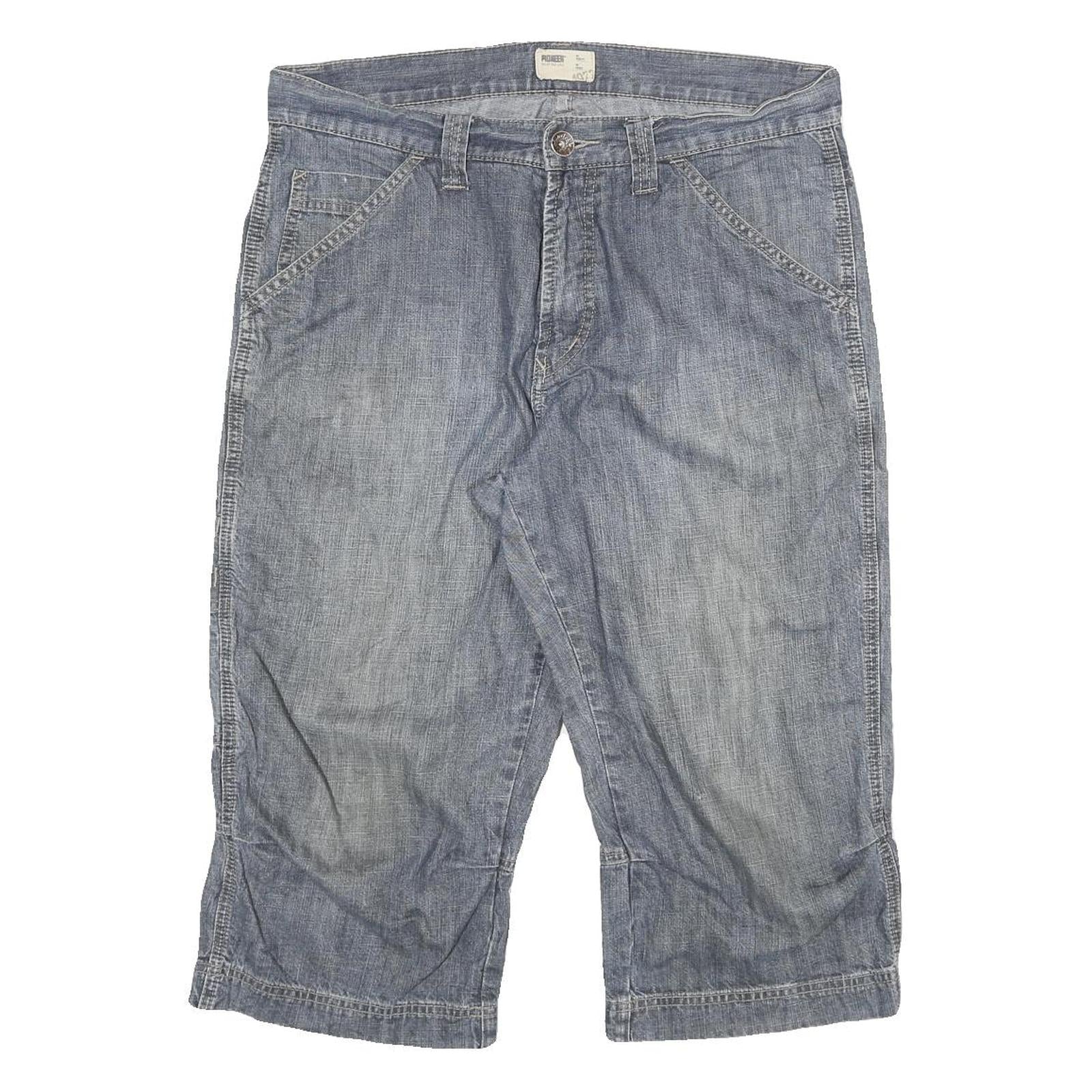 Buy PIONEER Mens Blue Casual Denim Shorts XL W34 Cotton Blend Pocketed Relaxed Fit Refurbished - $18.19 PIONEER Mens Blue Casual Denim Shorts XL W34 Cotton Blend Pocketed Relaxed Fit Refurbished - N/A refurbished available on Cerqular