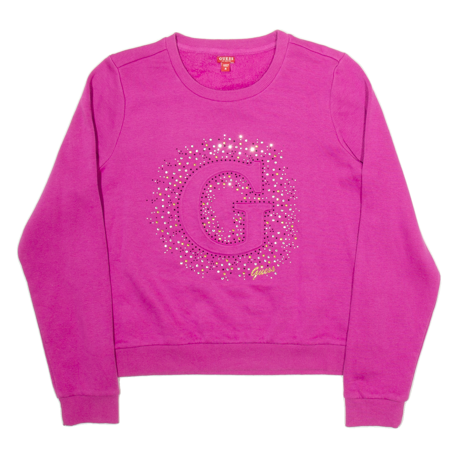GUESS Womens Sweatshirt Purple M Refurbished - N/A refurbished available on Cerqular