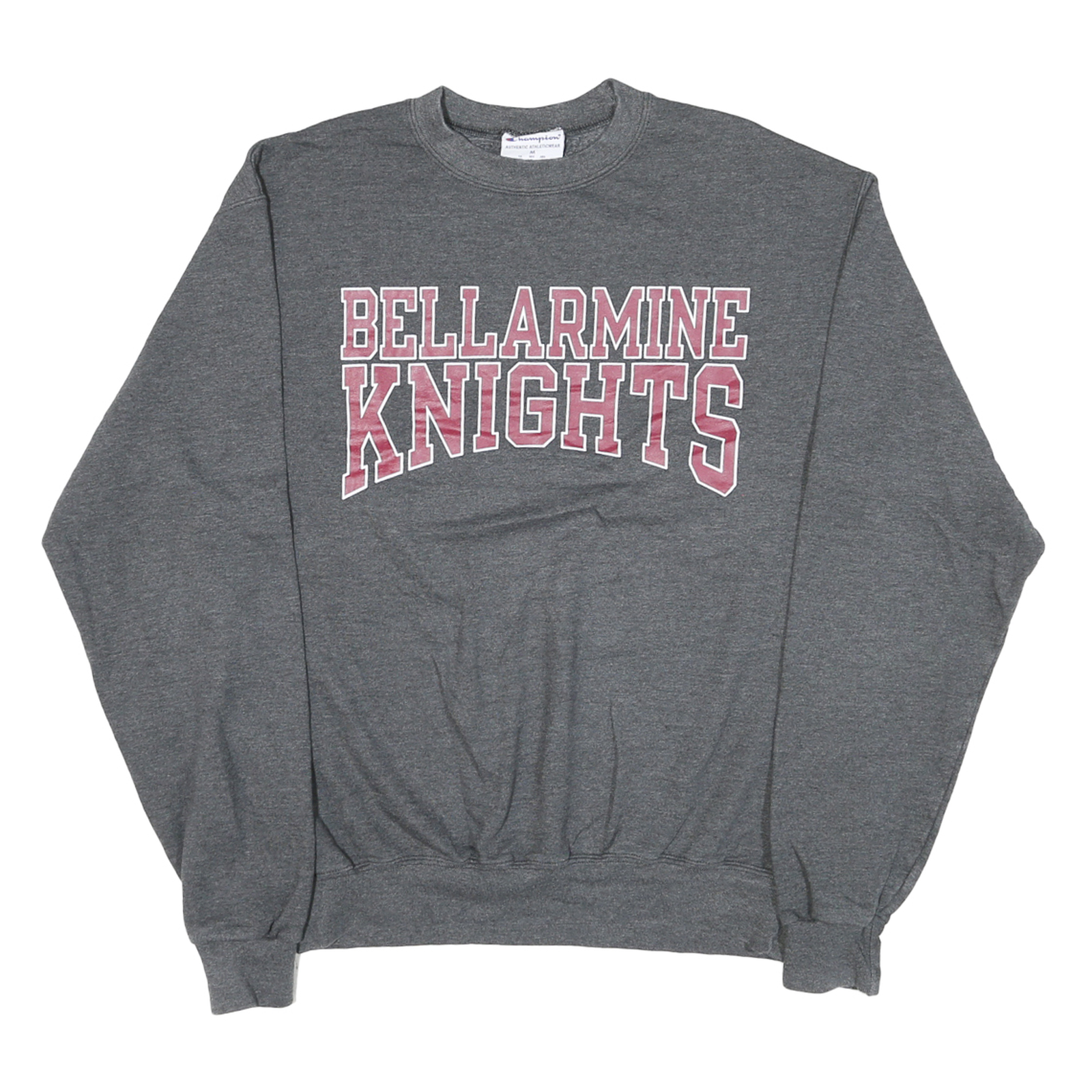 CHAMPION Mens Grey Bellarmine Knights Crew Neck M Cotton Blend Sweatshirt Refurbished - N/A refurbished available on Cerqular