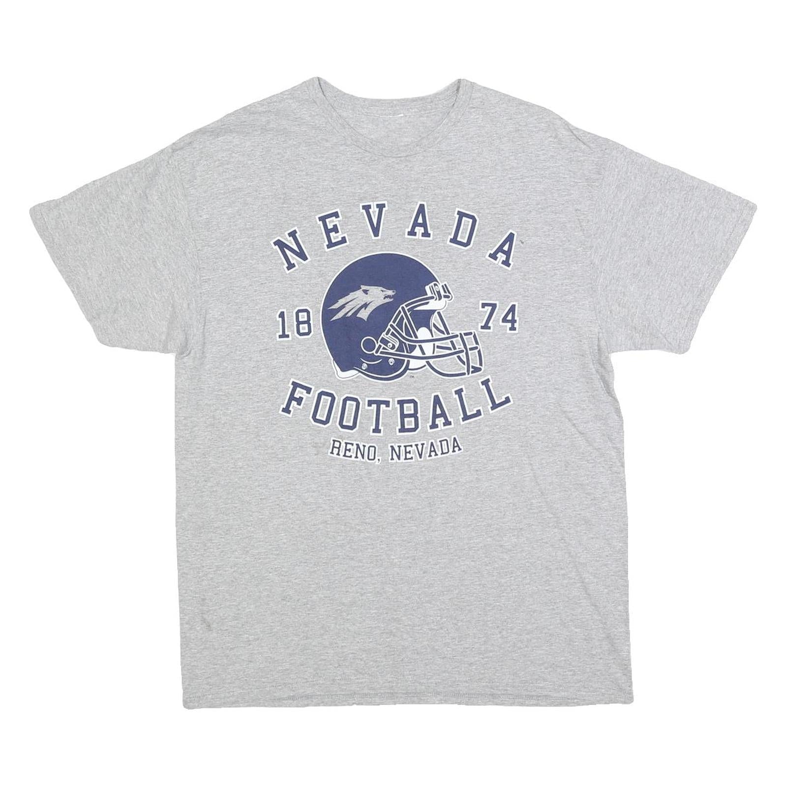 Buy Mens Grey Nevada Football Graphic T-Shirt M Short Sleeve Crew Neck Casual Sports Refurbished - $11.69 Mens Grey Nevada Football Graphic T-Shirt M Short Sleeve Crew Neck Casual Sports Refurbished - N/A refurbished available on Cerqular
