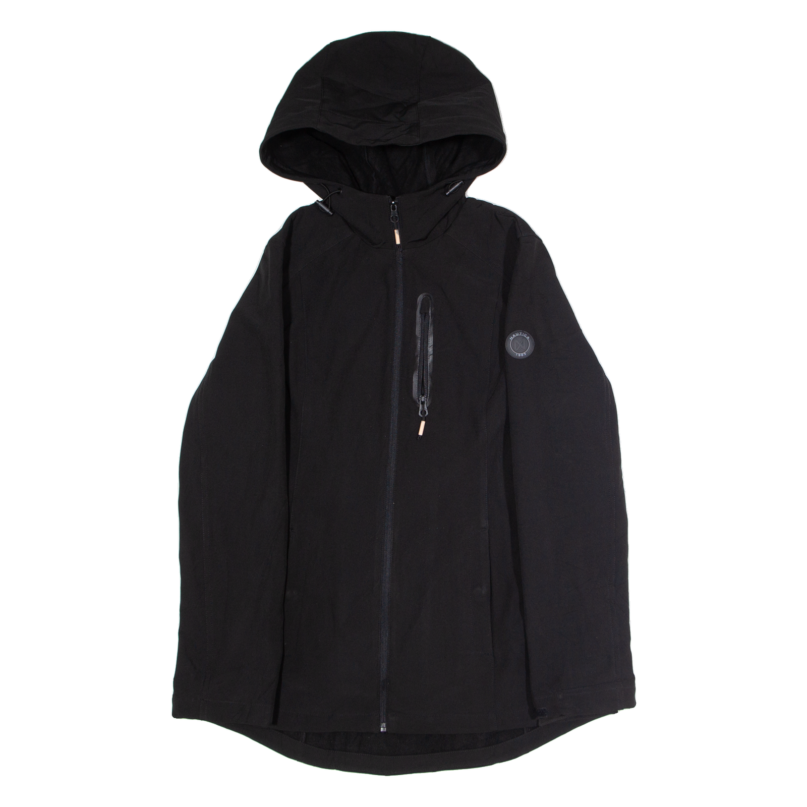 NAUTICA Womens Shell Jacket Black Hooded M Refurbished - N/A refurbished available on Cerqular
