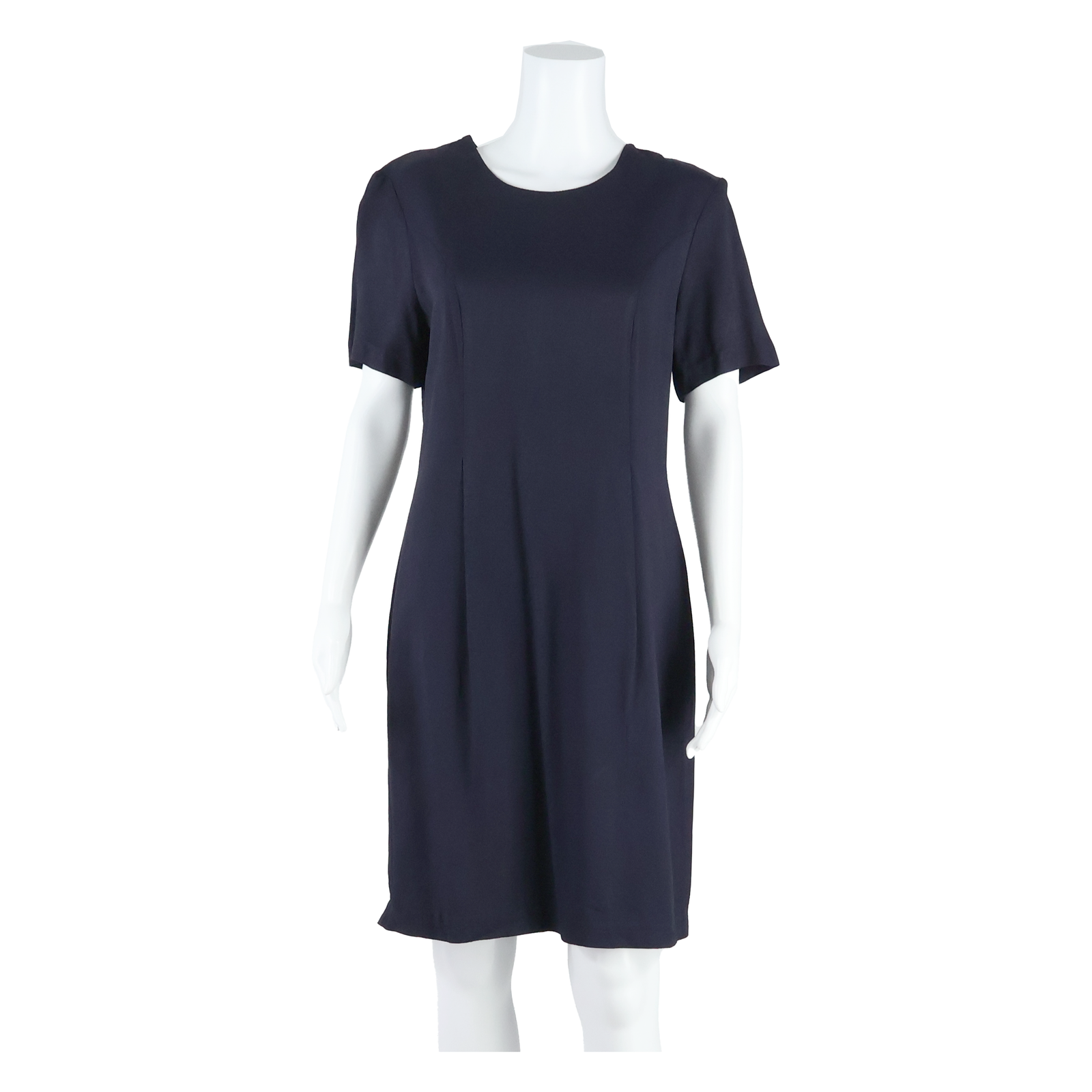 BETSY'S THINGS Womens Pencil Dress Blue Viscose Short Sleeve Knee Length M Refurbished - N/A refurbished available on Cerqular