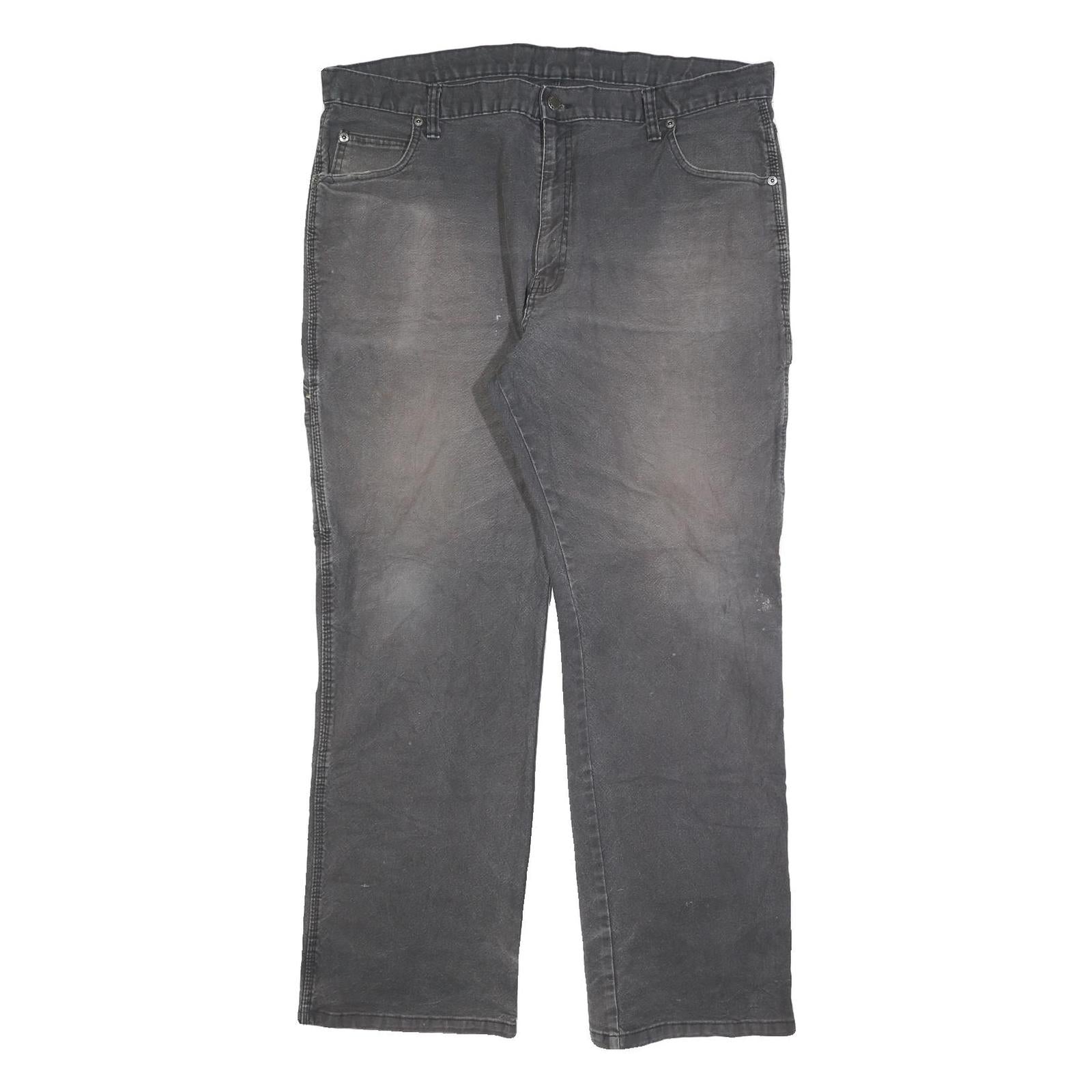 DICKIES Mens Relaxed Fit Black Denim Jeans W40 L32 Workwear Zip Pocket Refurbished - N/A refurbished available on Cerqular