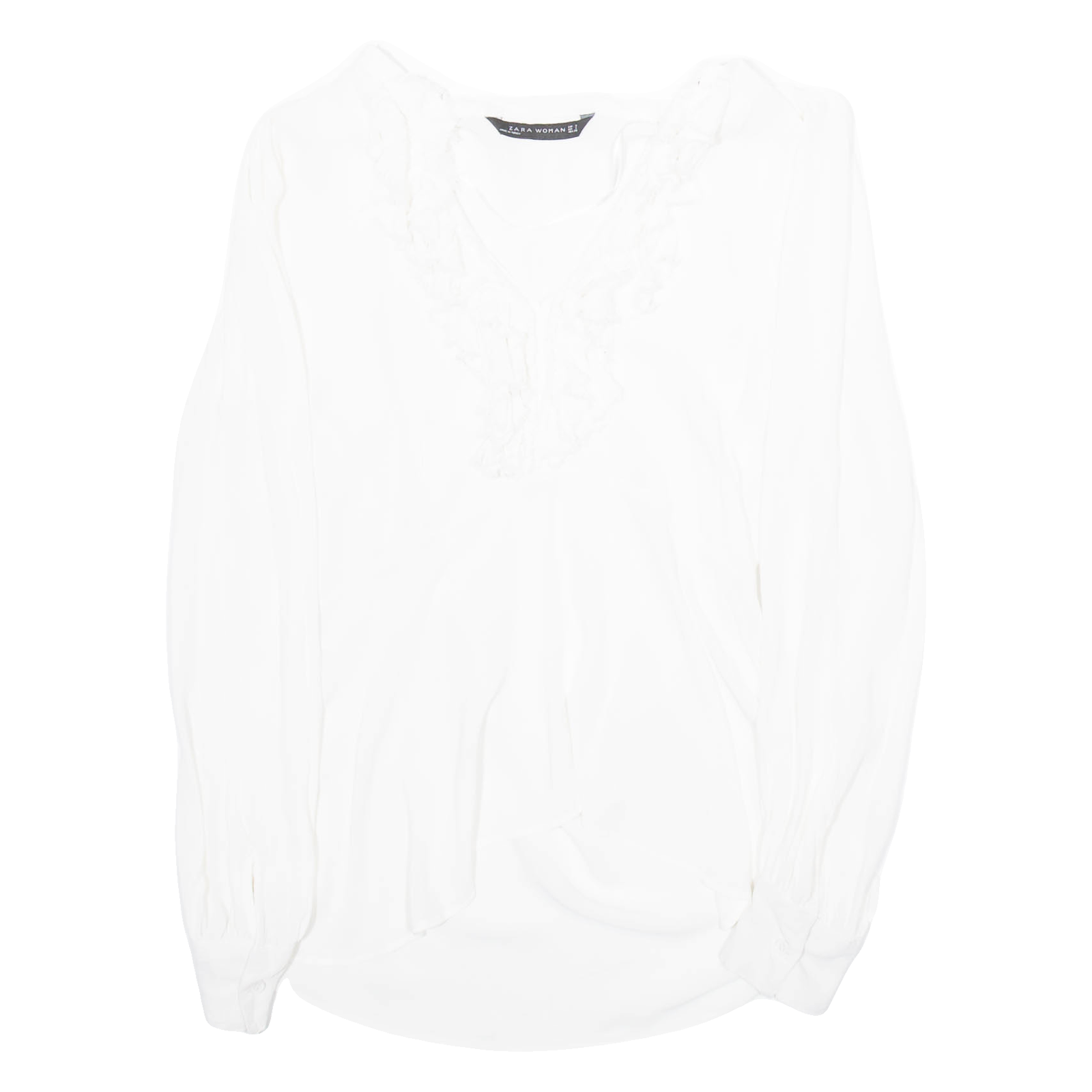 Buy ZARA Womens Halter Neck Blouse White V-Neck Long Sleeve Viscose S Refurbished - $16.89 ZARA Womens Halter Neck Blouse White V-Neck Long Sleeve Viscose S Refurbished - N/A refurbished available on Cerqular