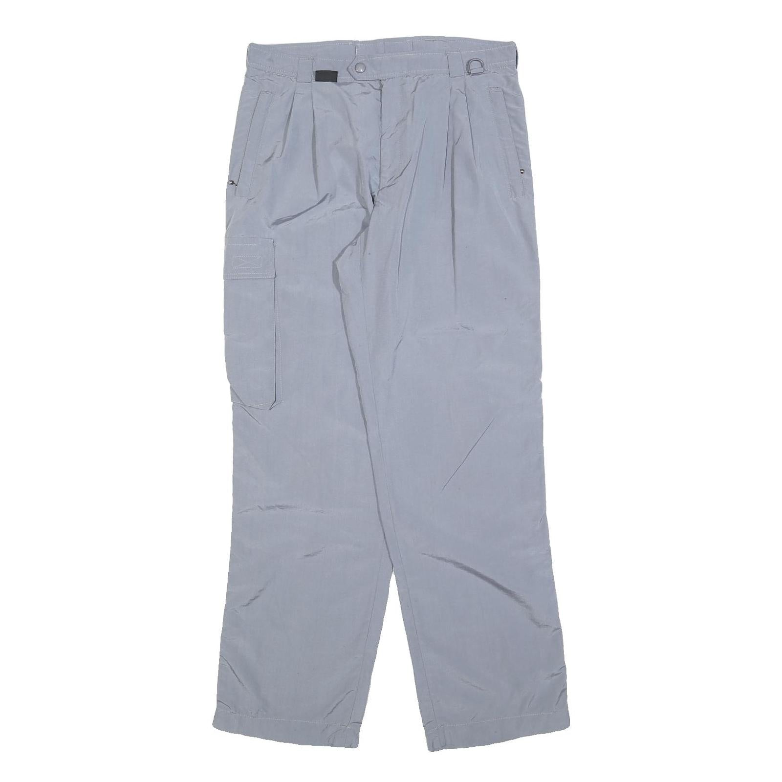 Womens Grey Polyester Blend Regular Fit Straight Leg Trousers W32 L32 Zip Refurbished - N/A refurbished available on Cerqular