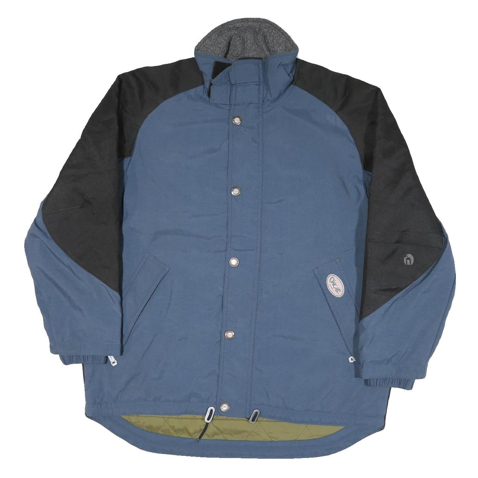 O'NEILL Mens Blue & Black Jacket M Polyester Blend Zip Outdoor Casual Sportswear Refurbished - N/A refurbished available on Cerqular