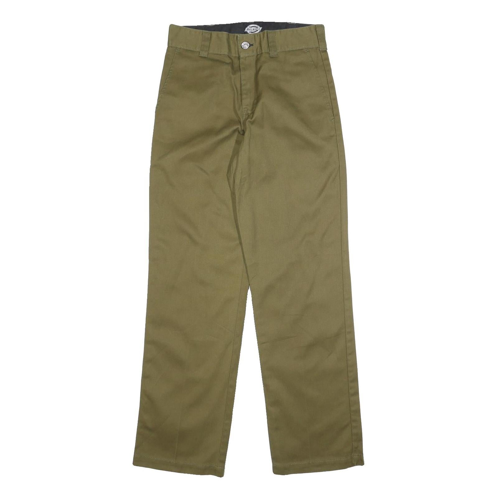 DICKIES Mens Cotton Blend Relaxed Straight Trousers Khaki W29 L32 Workwear Refurbished - N/A refurbished available on Cerqular