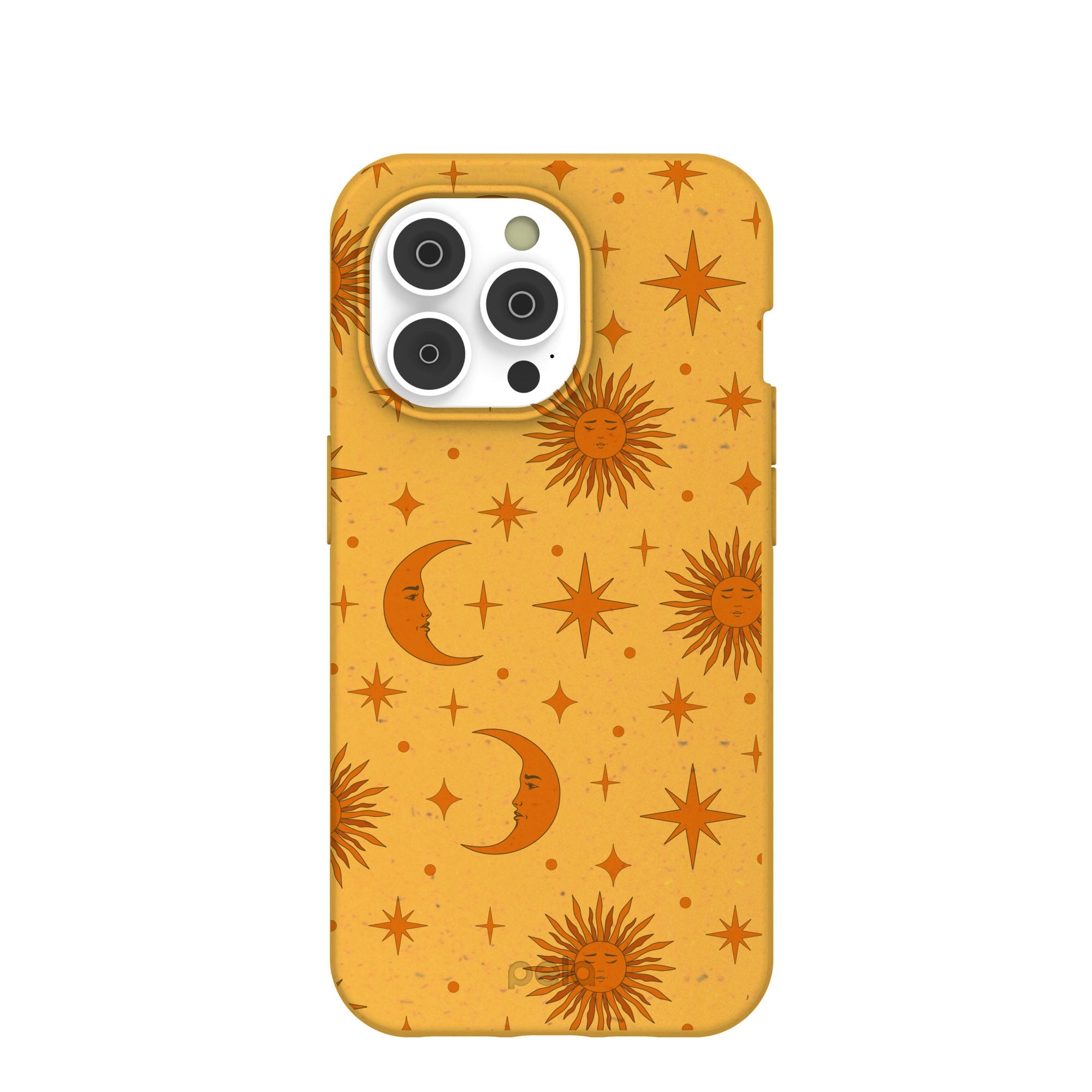 Honey Sun and Moon iPhone 14 Pro Case Refurbished - Pela Case refurbished available on Cerqular