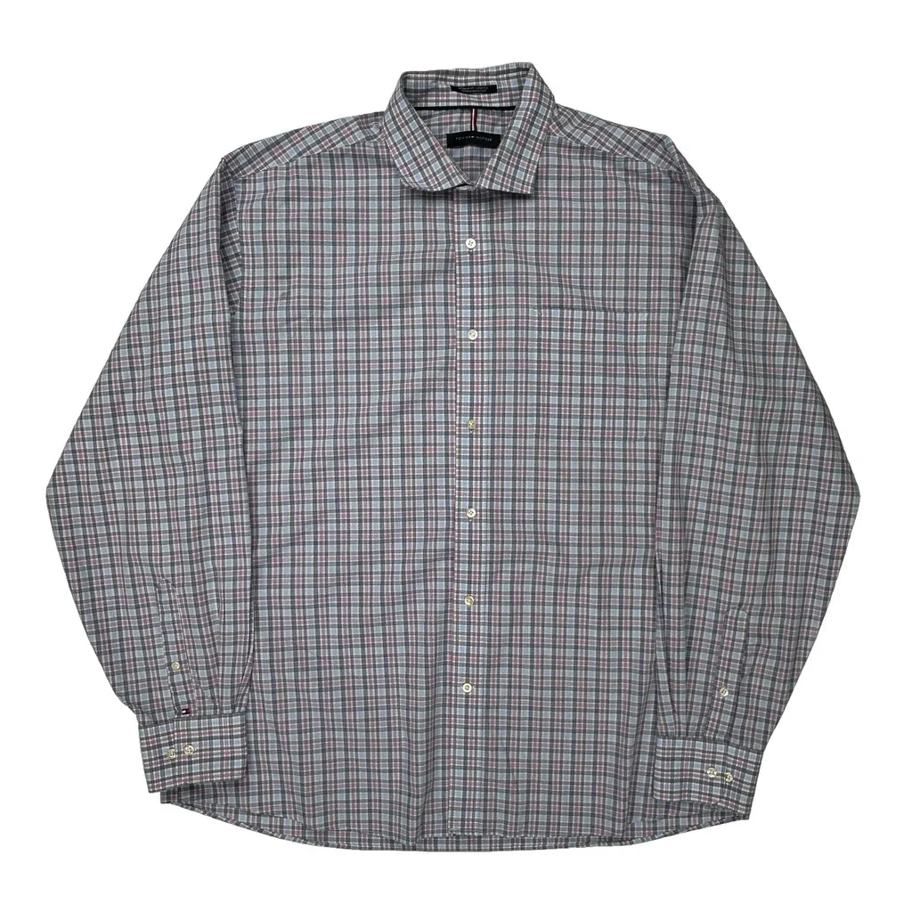 Tommy Hilfiger Checked Shirt - XL Multicoloured Cotton Refurbished - Thrifted (note: this is a term often used to describe second- refurbished available on Cerqular