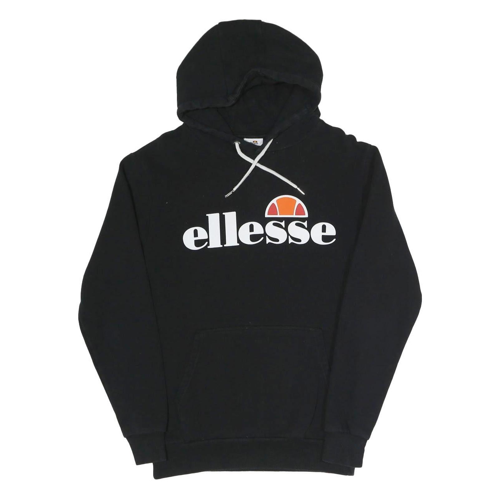 ELLESSE Womens Black Hoodie UK 10 Cotton Blend Pullover Hooded Sweatshirt Refurbished - N/A refurbished available on Cerqular