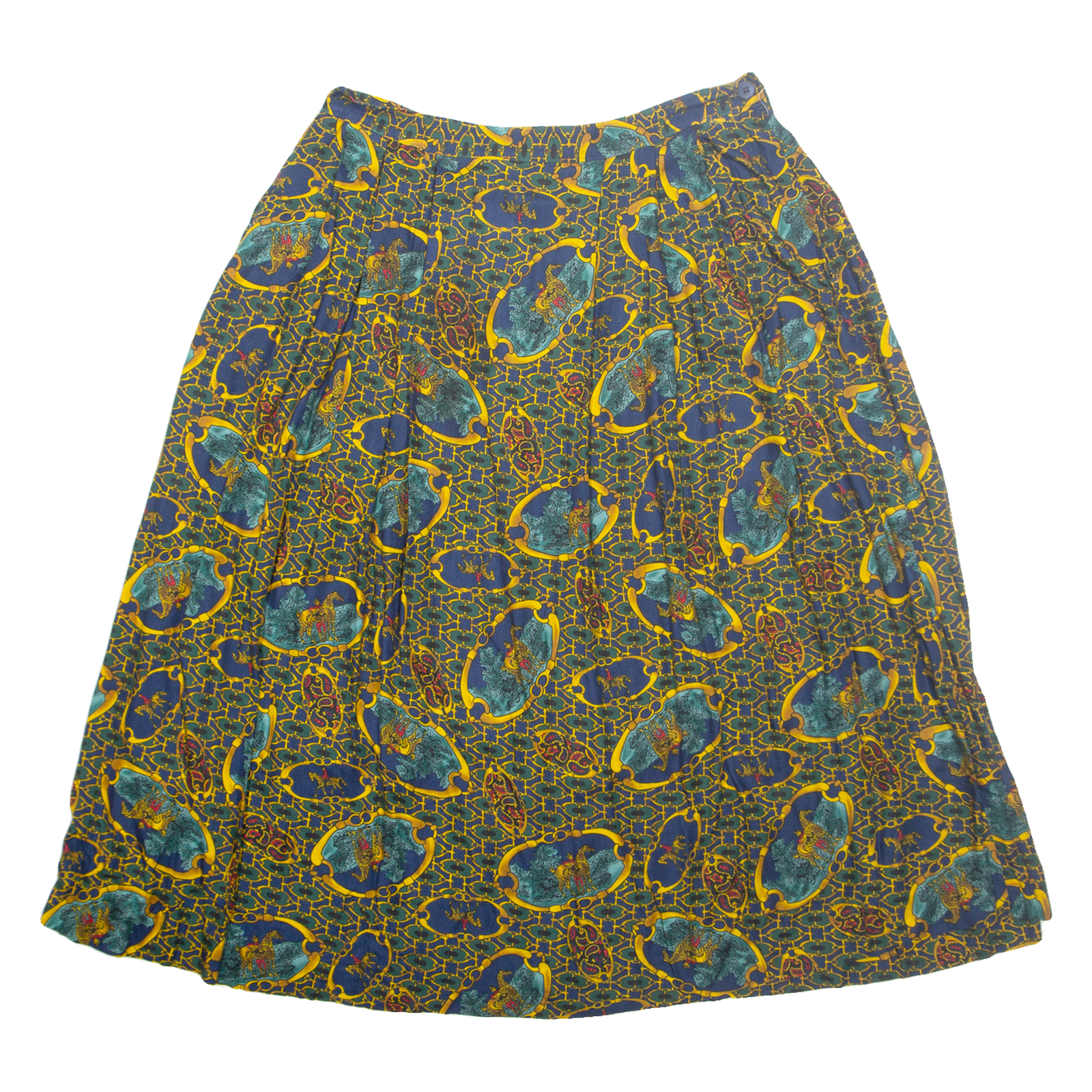 PENDLETON Womens A-Line Skirt Yellow Midi Crazy Pattern M Refurbished - N/A refurbished available on Cerqular