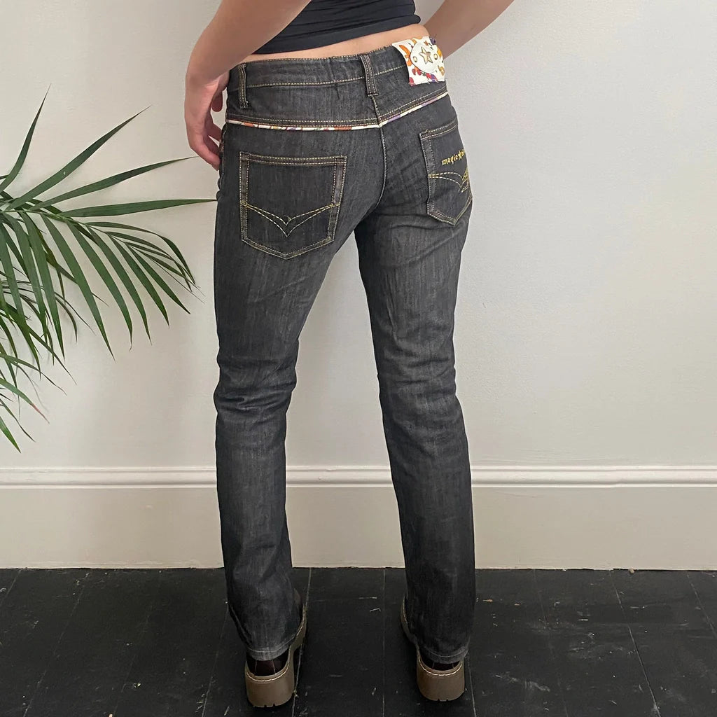 Piero Guidi Jeans - 30W UK 8 Black Cotton Refurbished - Thrifted (note: this is a term often used to describe second- refurbished available on Cerqular