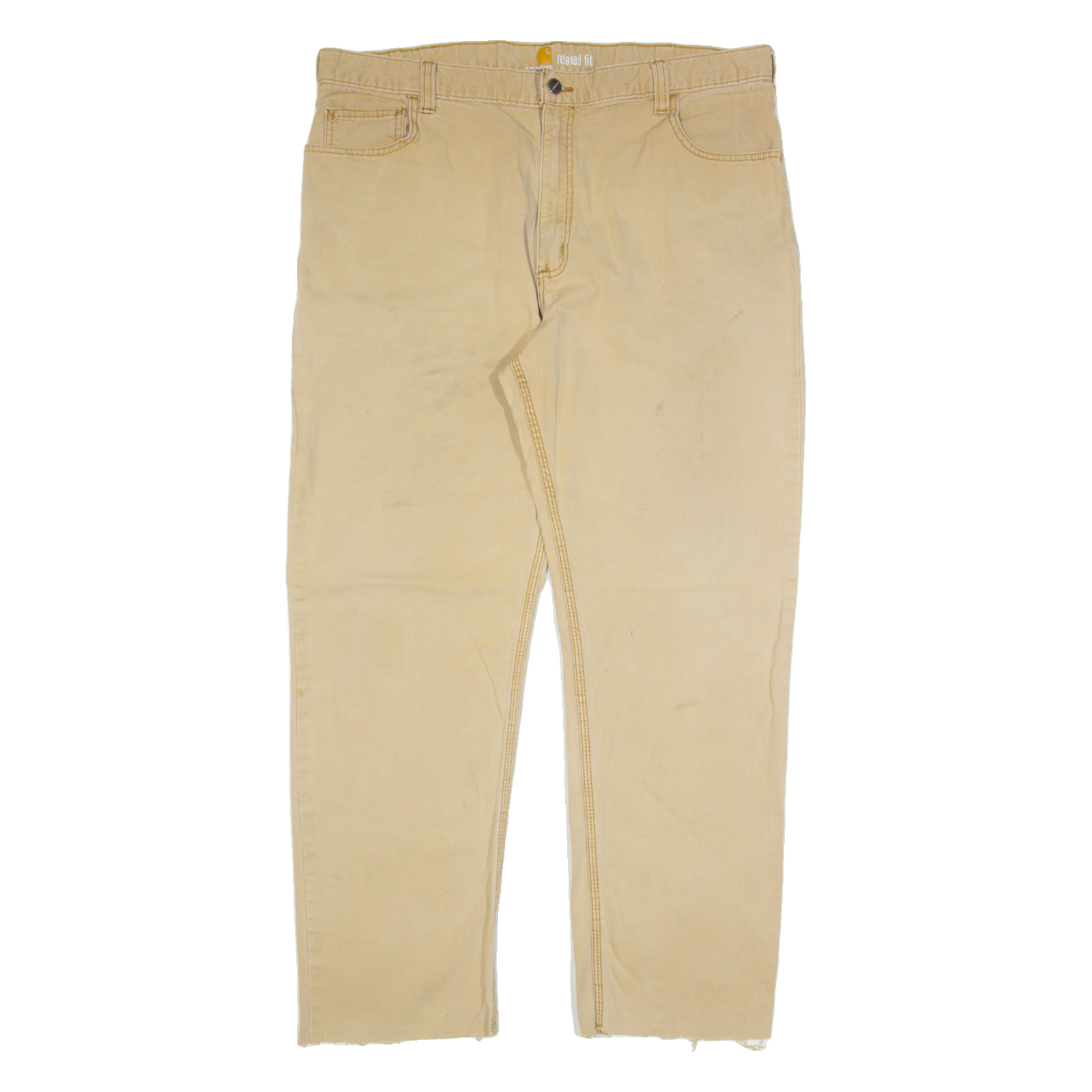 CARHARTT Workwear Mens Trousers Beige Relaxed Straight W40 L30 Refurbished - N/A refurbished available on Cerqular