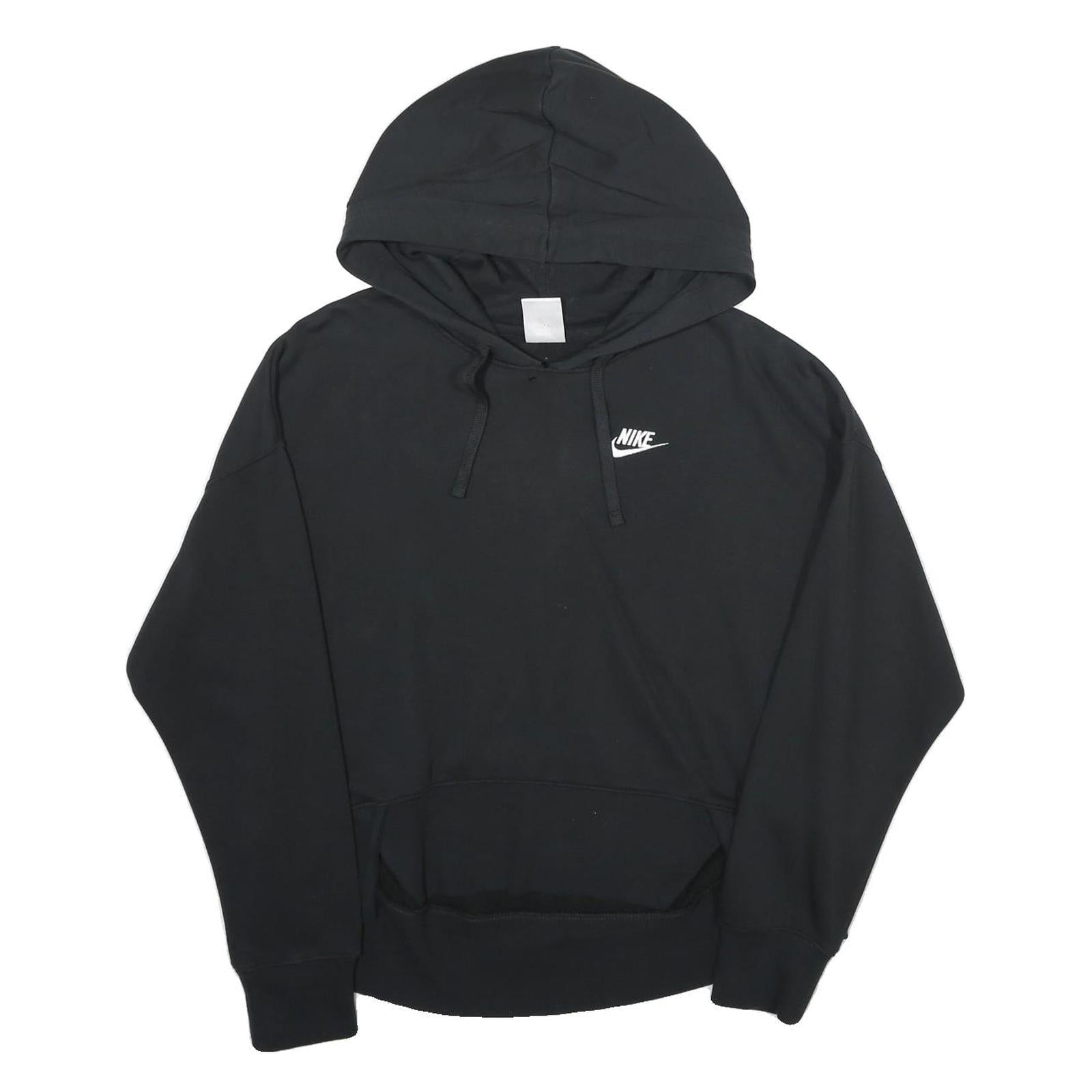NIKE Womens Black Hoodie XS Cotton Blend Casual Sportswear Pullover Refurbished - N/A refurbished available on Cerqular