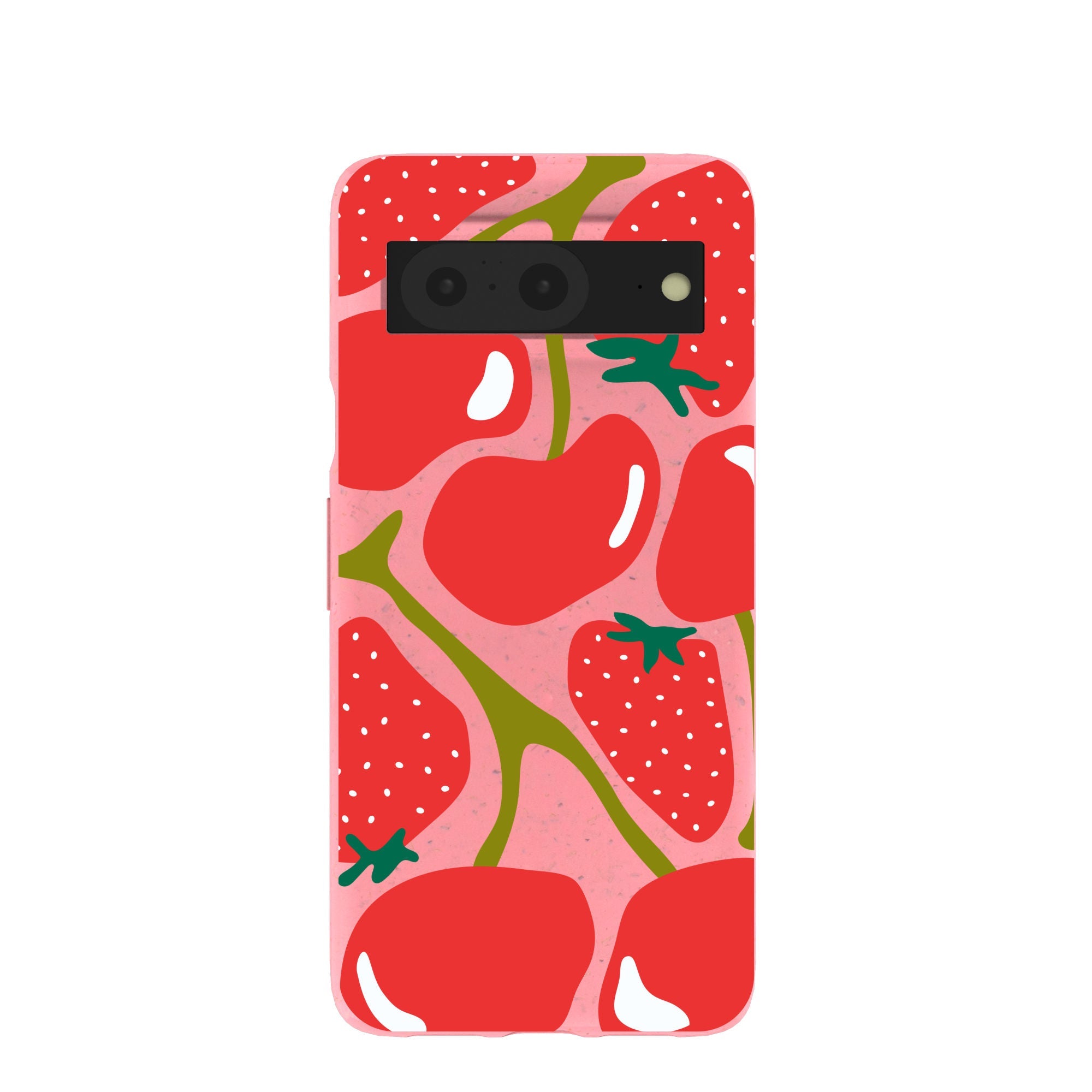 Bubblegum Pink Cherry Berry Google Pixel 8 Case Refurbished - Pela Case refurbished available on Cerqular
