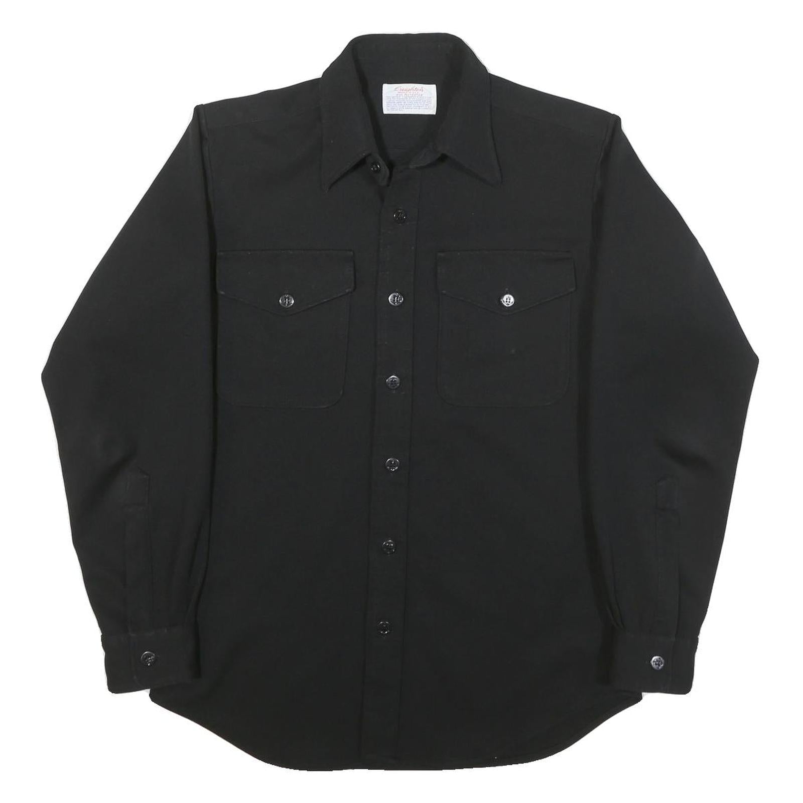 CIEIGHTON Womens Black Shirt L Button Pocket Cotton Blend Stylish Refurbished - N/A refurbished available on Cerqular