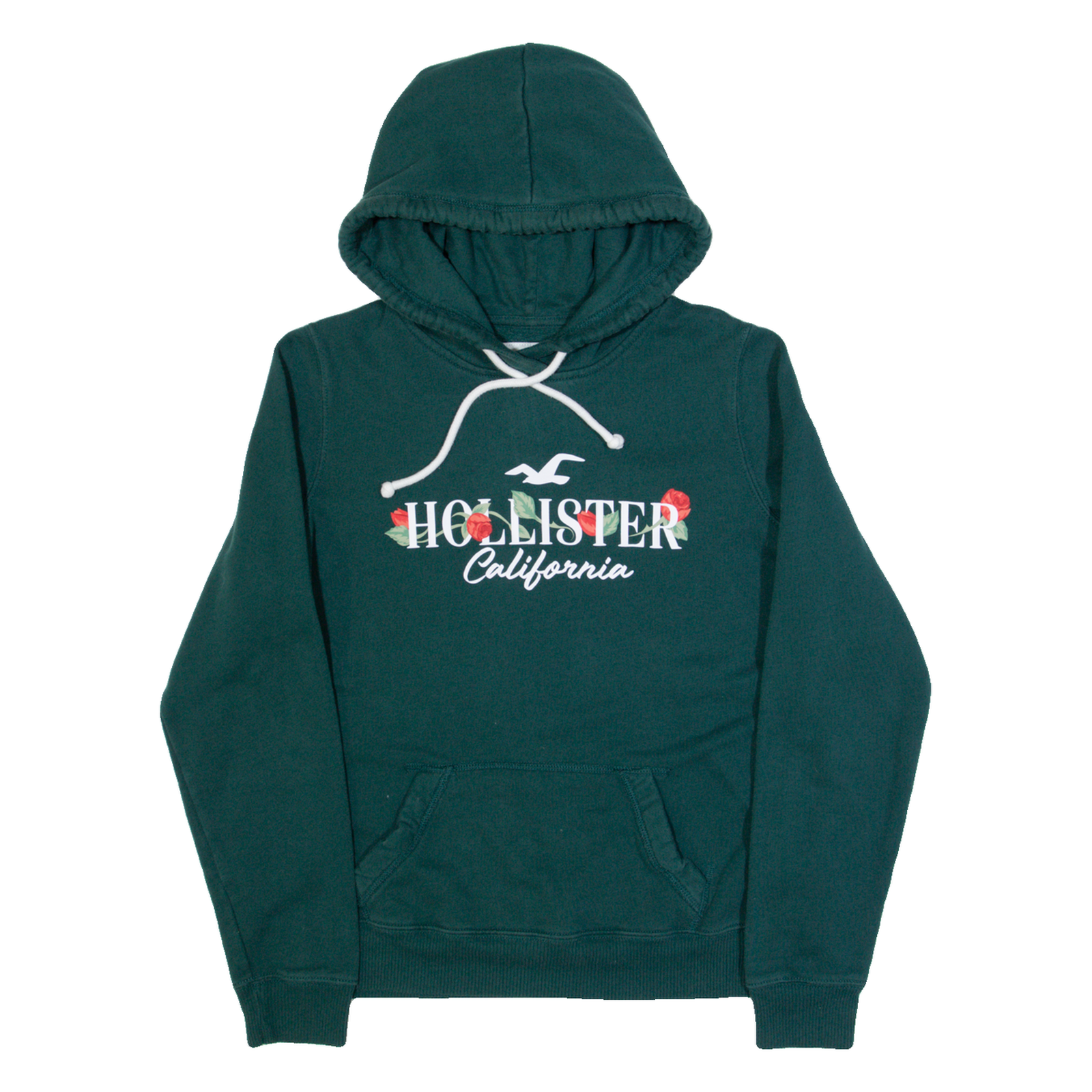 HOLLISTER Womens Green Hoodie USA S Refurbished - N/A refurbished available on Cerqular