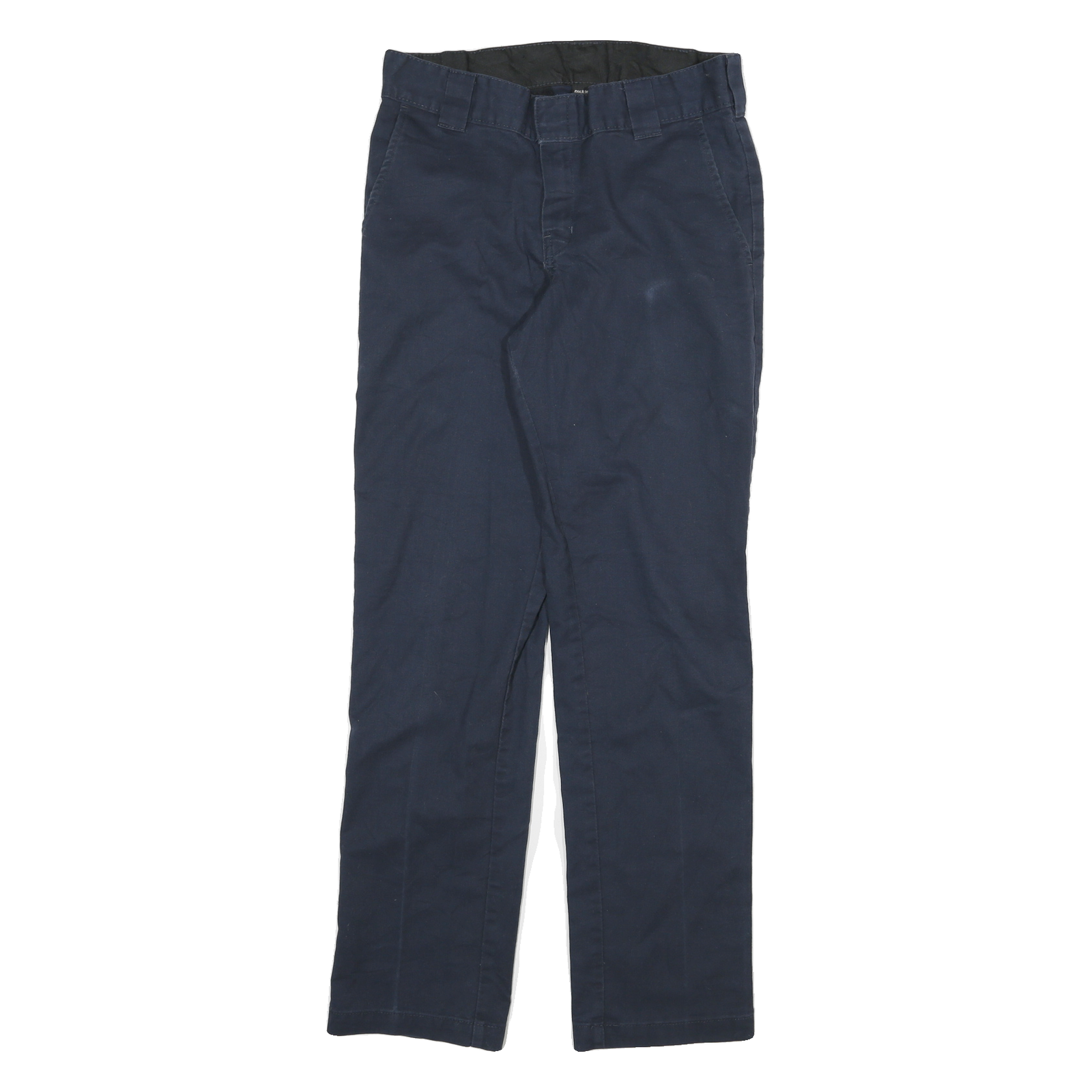 DICKIES Mens Cotton Blend Navy Regular Fit Straight Leg Trousers W30 L29 Refurbished - N/A refurbished available on Cerqular