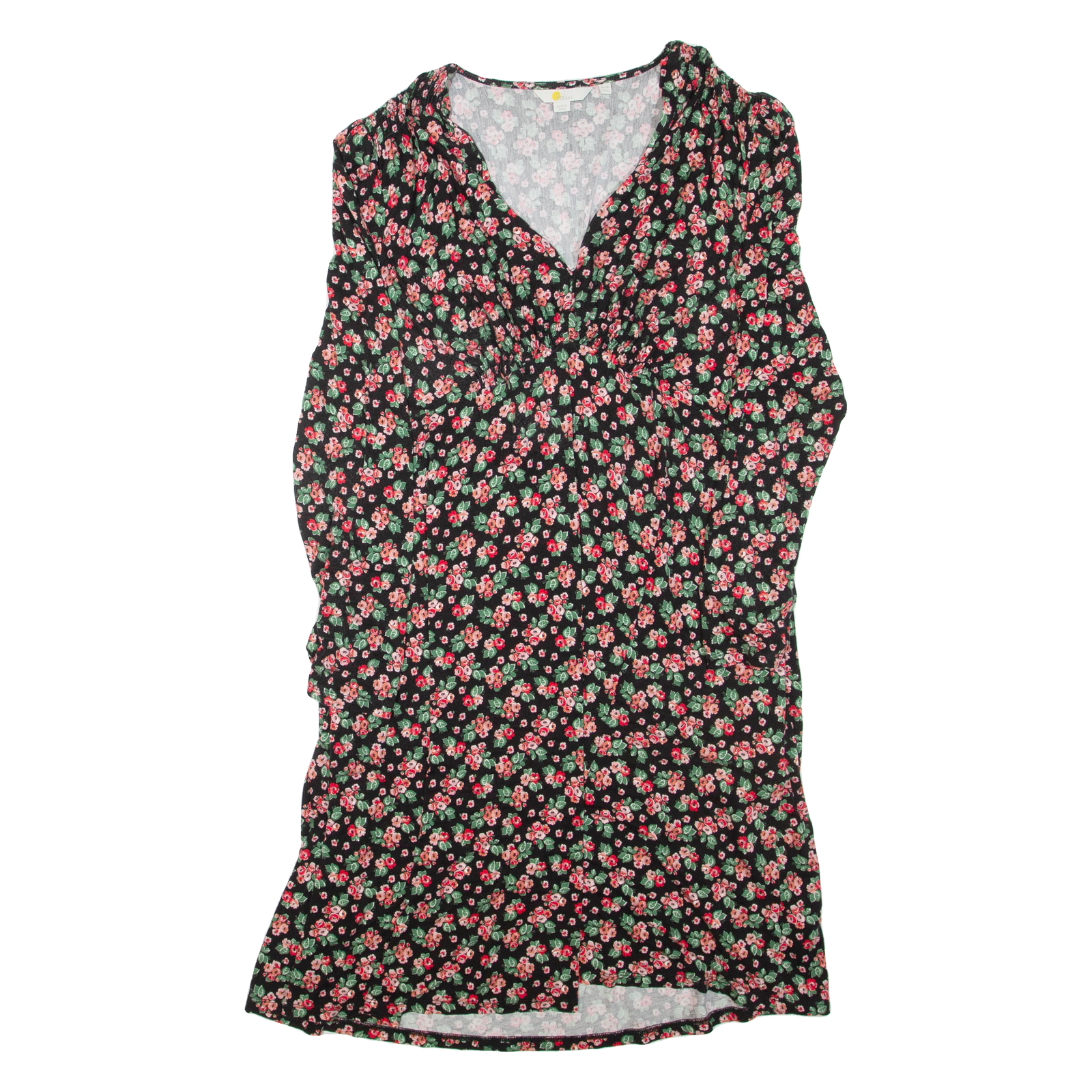BODEN Womens Day Dress Black Viscose Floral Long Sleeve Knee Length UK 18 Refurbished - N/A refurbished available on Cerqular