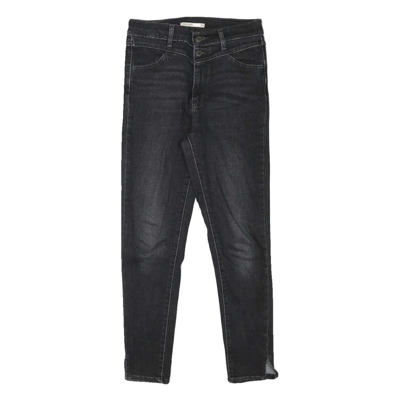 LEVI'S Womens Slim Black Denim Slim Skinny Jeans Cotton Blend W27 L26 Stylish Refurbished - N/A refurbished available on Cerqular