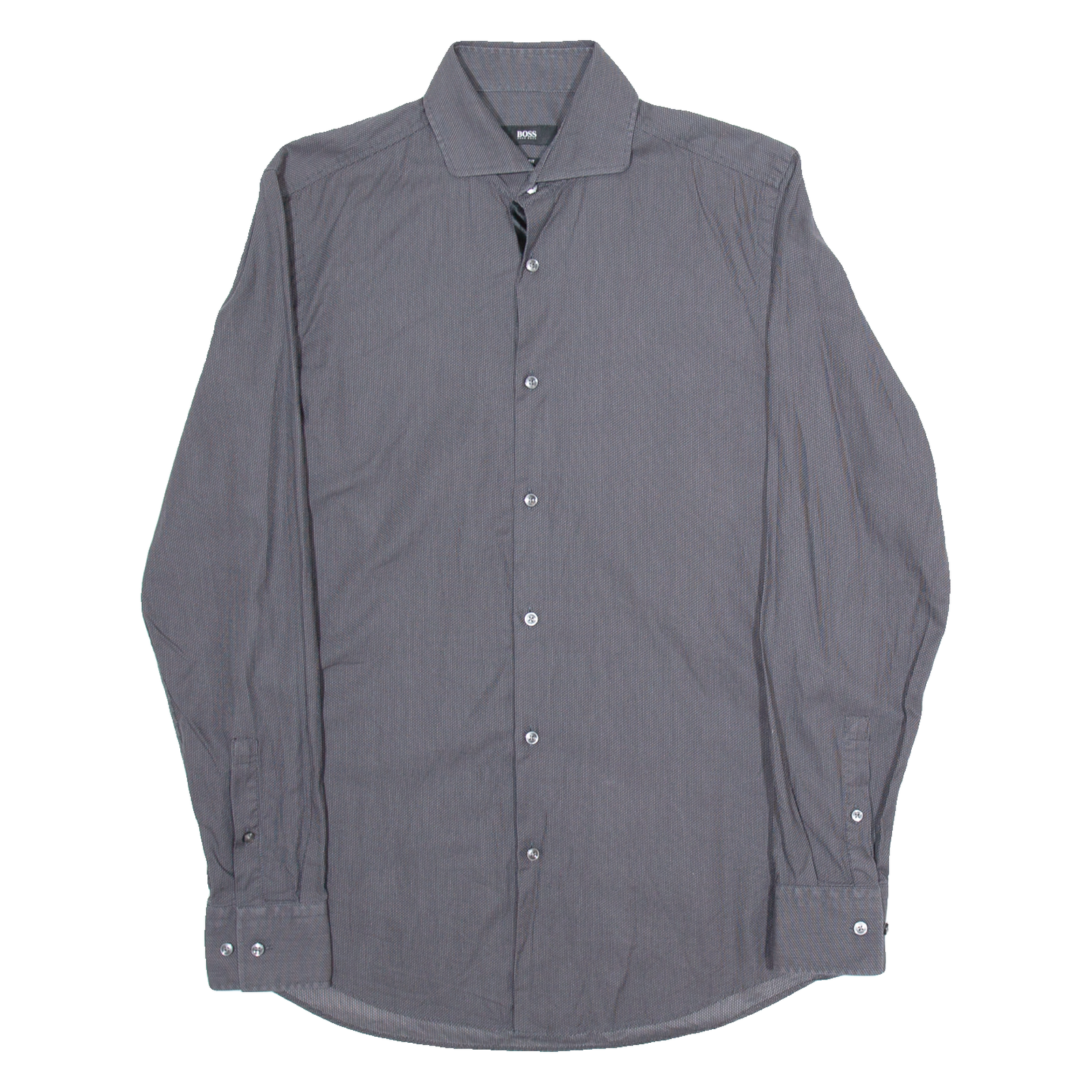 Buy BOSS Slim Fit Mens Plain Shirt Grey Long Sleeve M Refurbished - $28.59 BOSS Slim Fit Mens Plain Shirt Grey Long Sleeve M Refurbished - N/A refurbished available on Cerqular