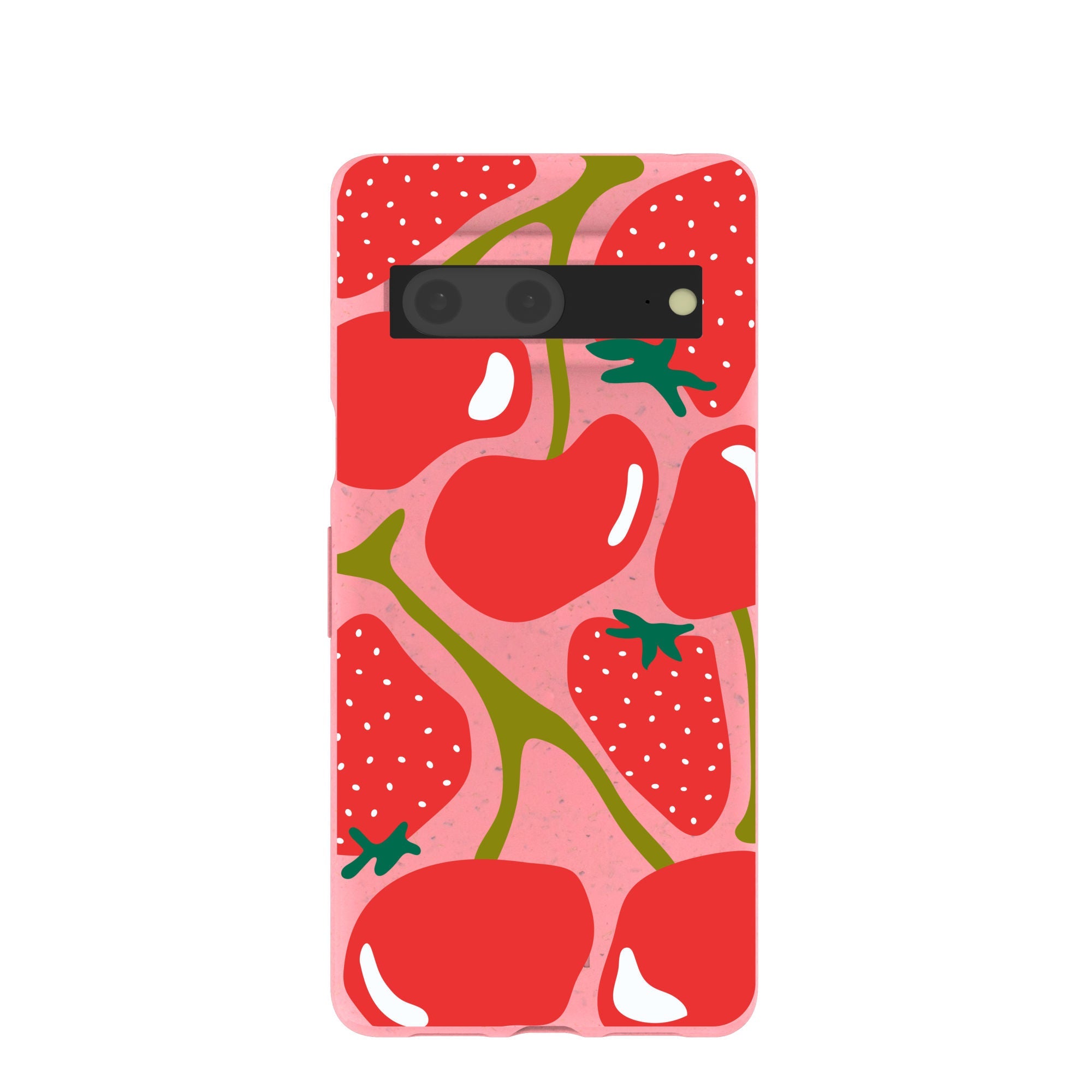 Bubblegum Pink Cherry Berry Google Pixel 7 Case Refurbished - Pela Case refurbished available on Cerqular