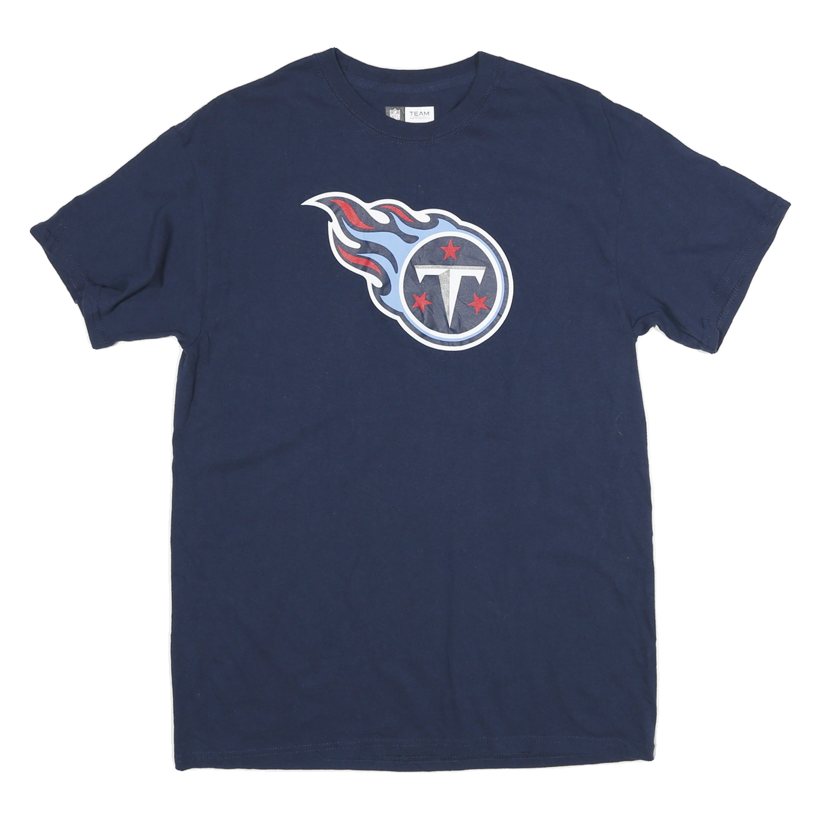 NFL Mens Blue Tennessee Titans T-Shirt M Short Sleeve Crew Neck Cotton Blend Refurbished - N/A refurbished available on Cerqular