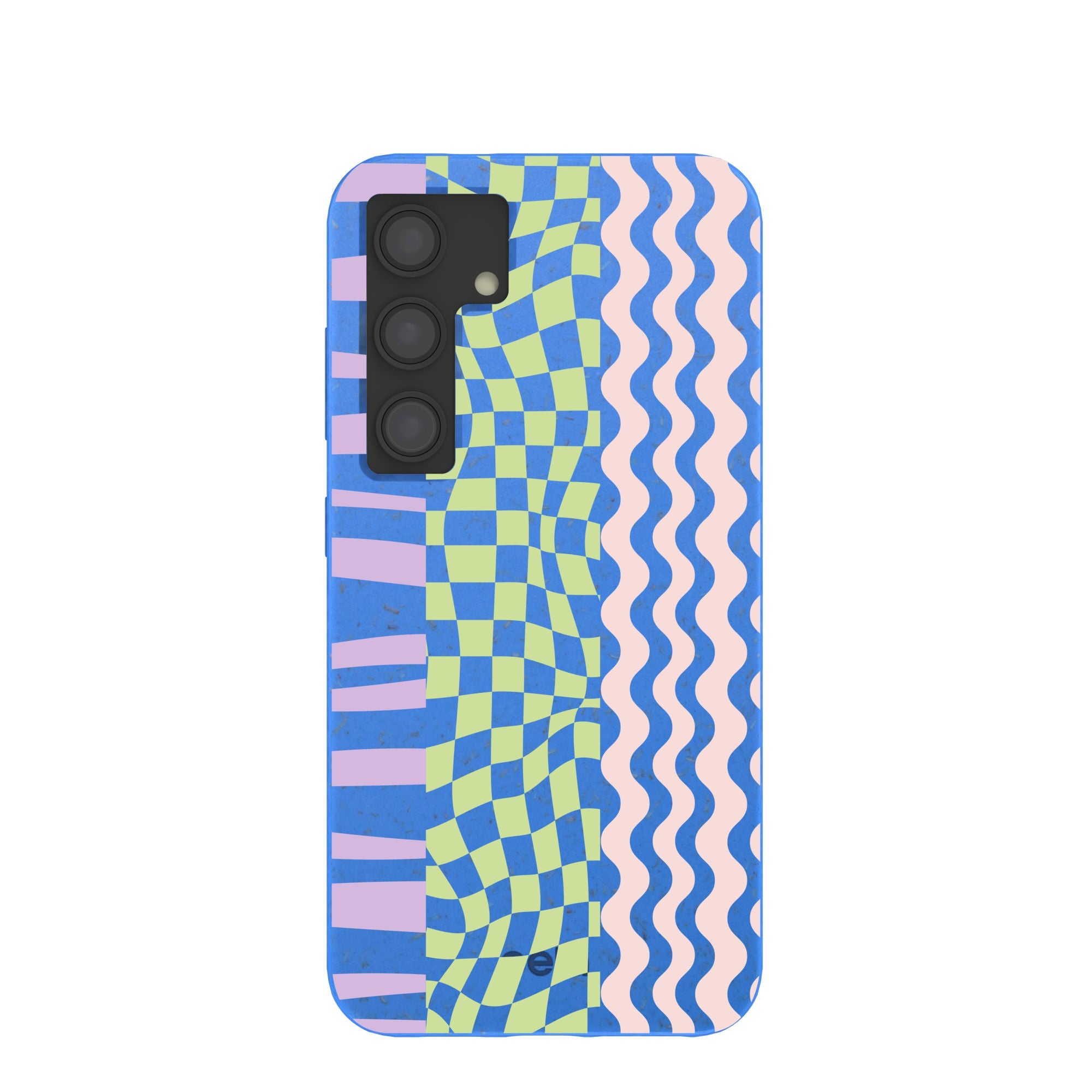 Electric Blue Mixed Up Samsung Galaxy S24 Case Refurbished - Pela Case refurbished available on Cerqular