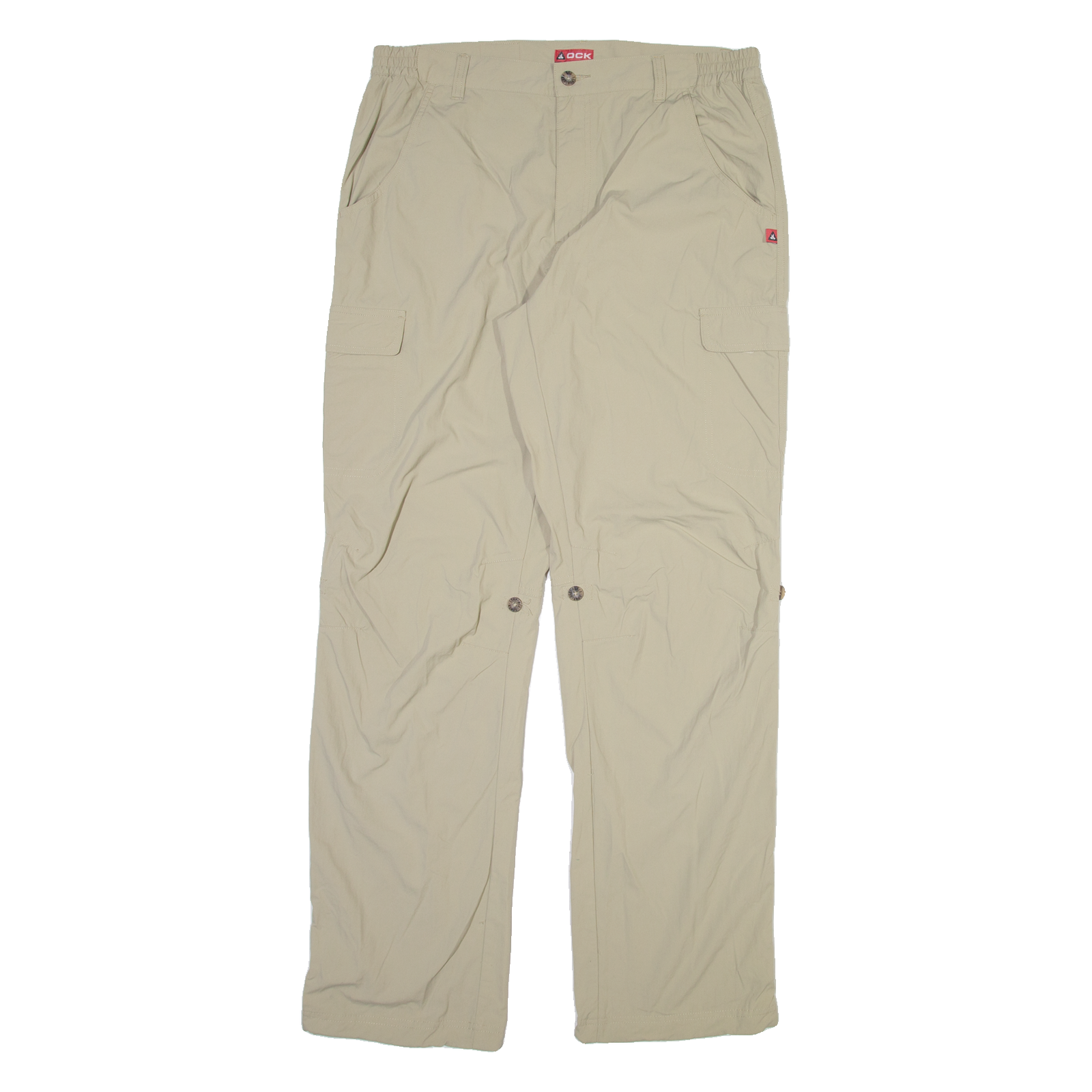 OCK Cargo Mens Trousers Beige Regular Straight W34 L33 Refurbished - N/A refurbished available on Cerqular
