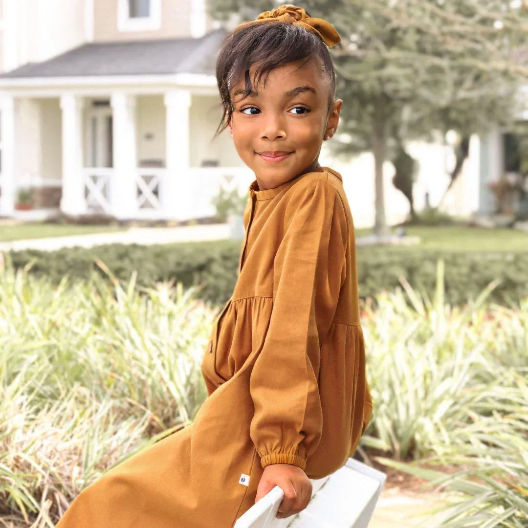 Long-Sleeved Jo Dress- Acorn | Size: 8 y Refurbished - N/A refurbished available on Cerqular