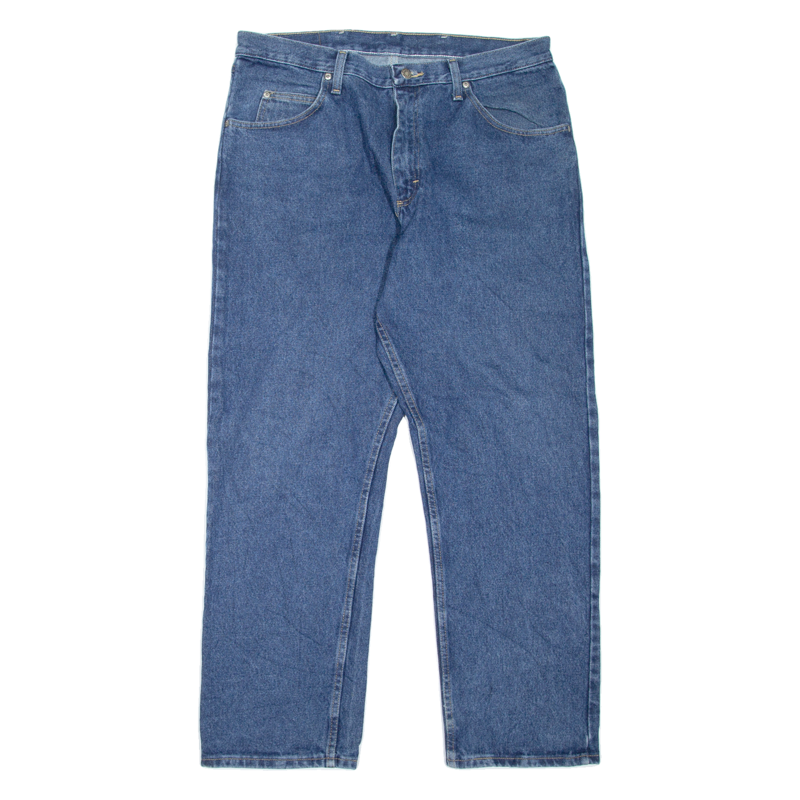 WRANGLER Mens Jeans Blue Relaxed Straight W36 L30 Refurbished - N/A refurbished available on Cerqular