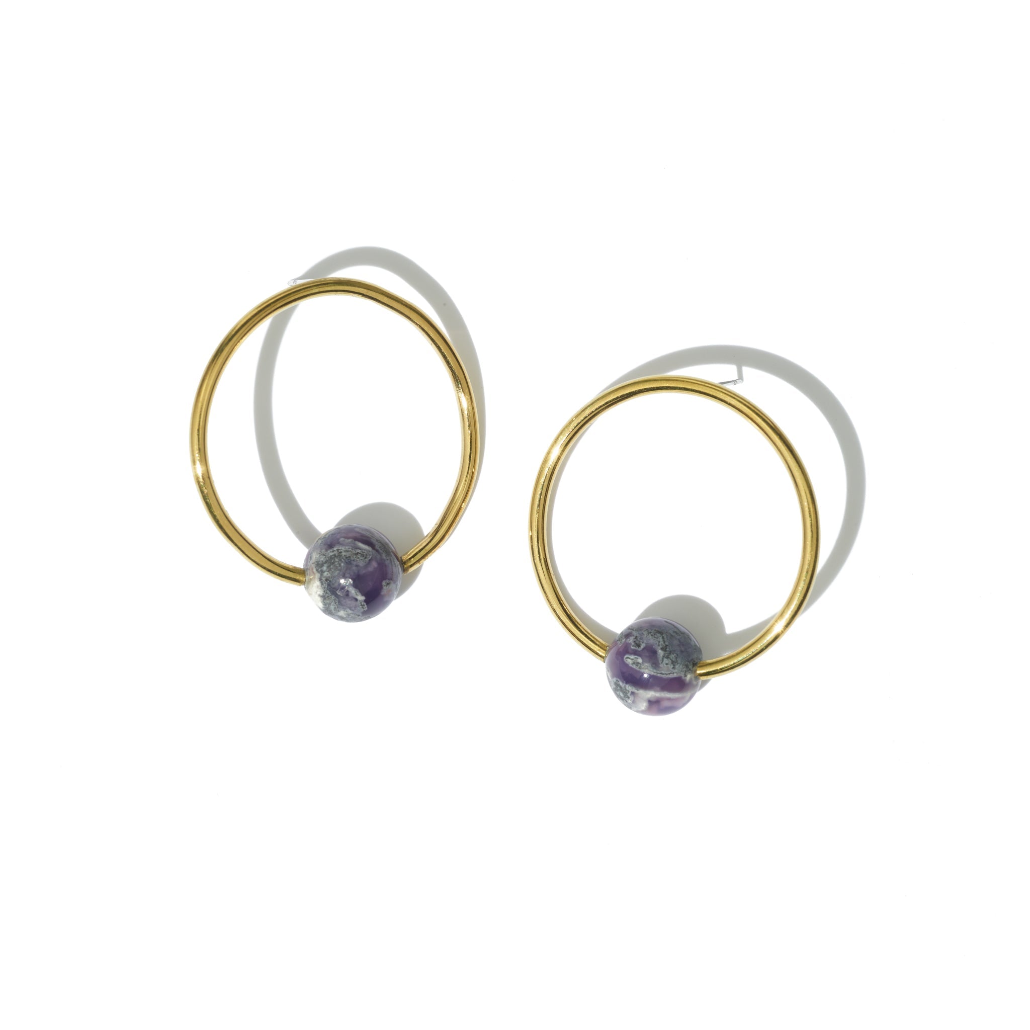 Aida Large Orbit Earrings Refurbished - Raven + Lily refurbished available on Cerqular
