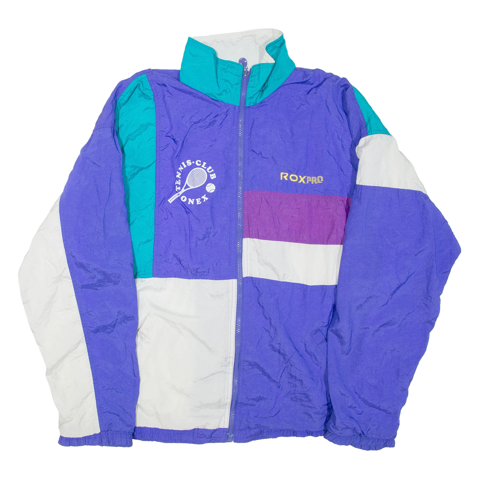 ROX PRO Tennis Club Womens Track Jacket Purple Colourblock L Refurbished - N/A refurbished available on Cerqular