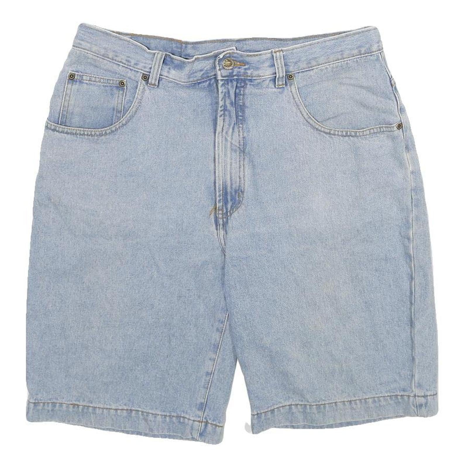 C&A Mens Shorts Blue Denim Casual M W32 Classic Cotton Relaxed Fit Refurbished - N/A refurbished available on Cerqular