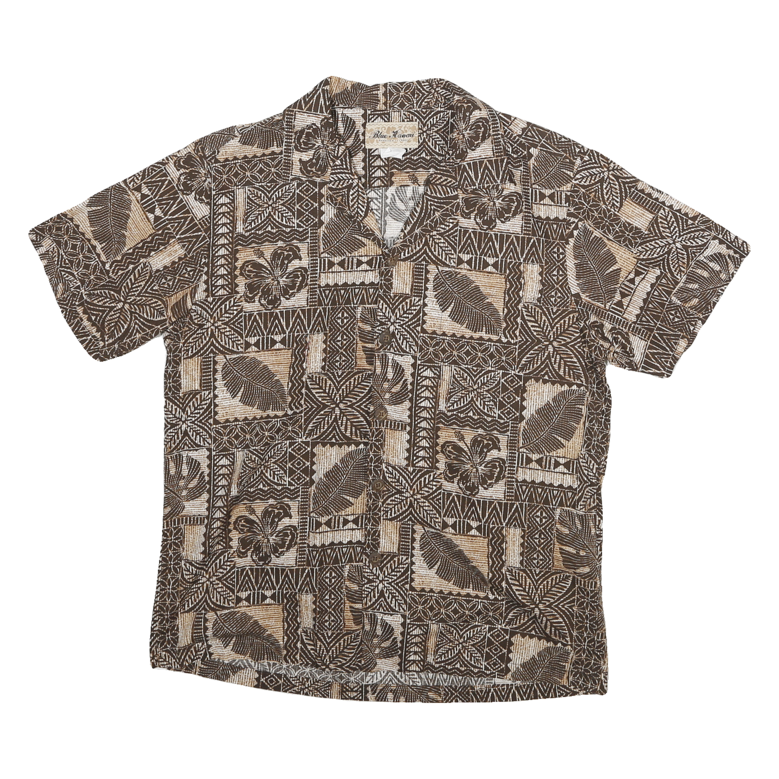 Buy BLUE HAWAII Womens Brown & Cream Patchwork Pattern Shirt S Hawaiian Floral Refurbished - $15.59 BLUE HAWAII Womens Brown & Cream Patchwork Pattern Shirt S Hawaiian Floral Refurbished - N/A refurbished available on Cerqular