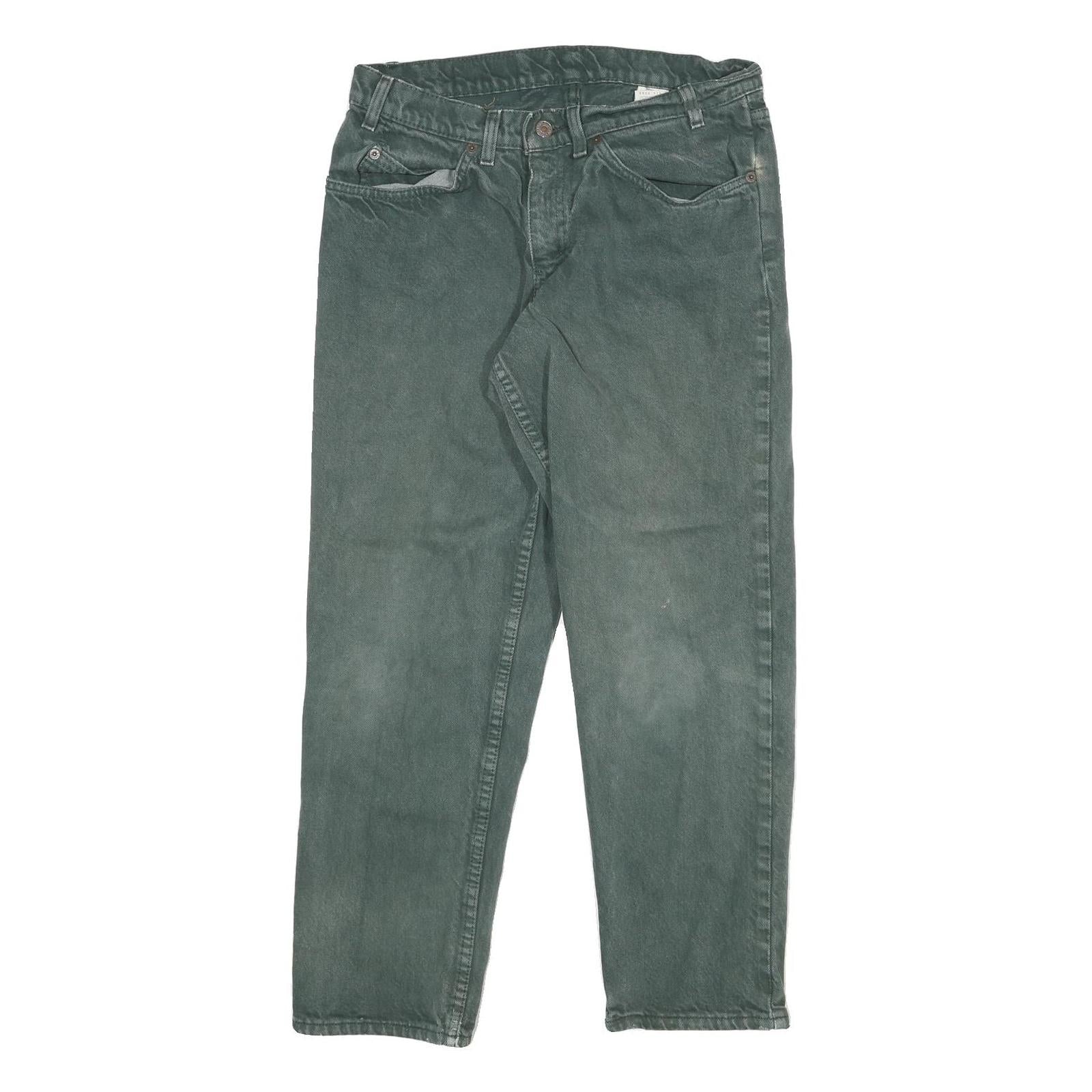 LEVI'S Mens Jeans Green Regular Straight Denim Medium W30 L27 Classic Cotton Refurbished - N/A refurbished available on Cerqular