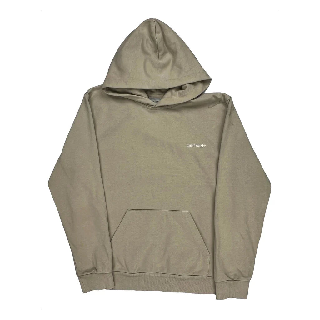 Buy Carhartt Hoodie - Large Beige Cotton Refurbished - $66.99 Carhartt Hoodie - Large Beige Cotton Refurbished - Thrifted (note: this is a term often used to describe second- refurbished available on Cerqular