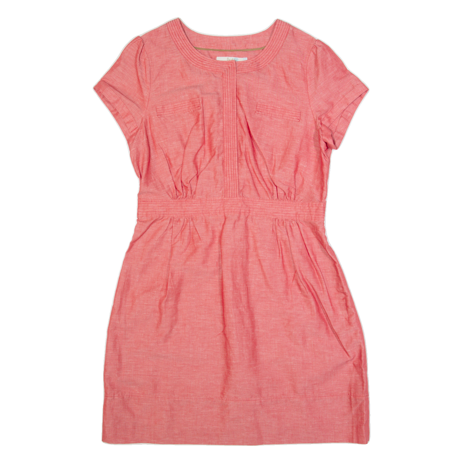 BODEN Womens Day Dress Red Short Sleeve Knee Length UK 14 Refurbished - N/A refurbished available on Cerqular