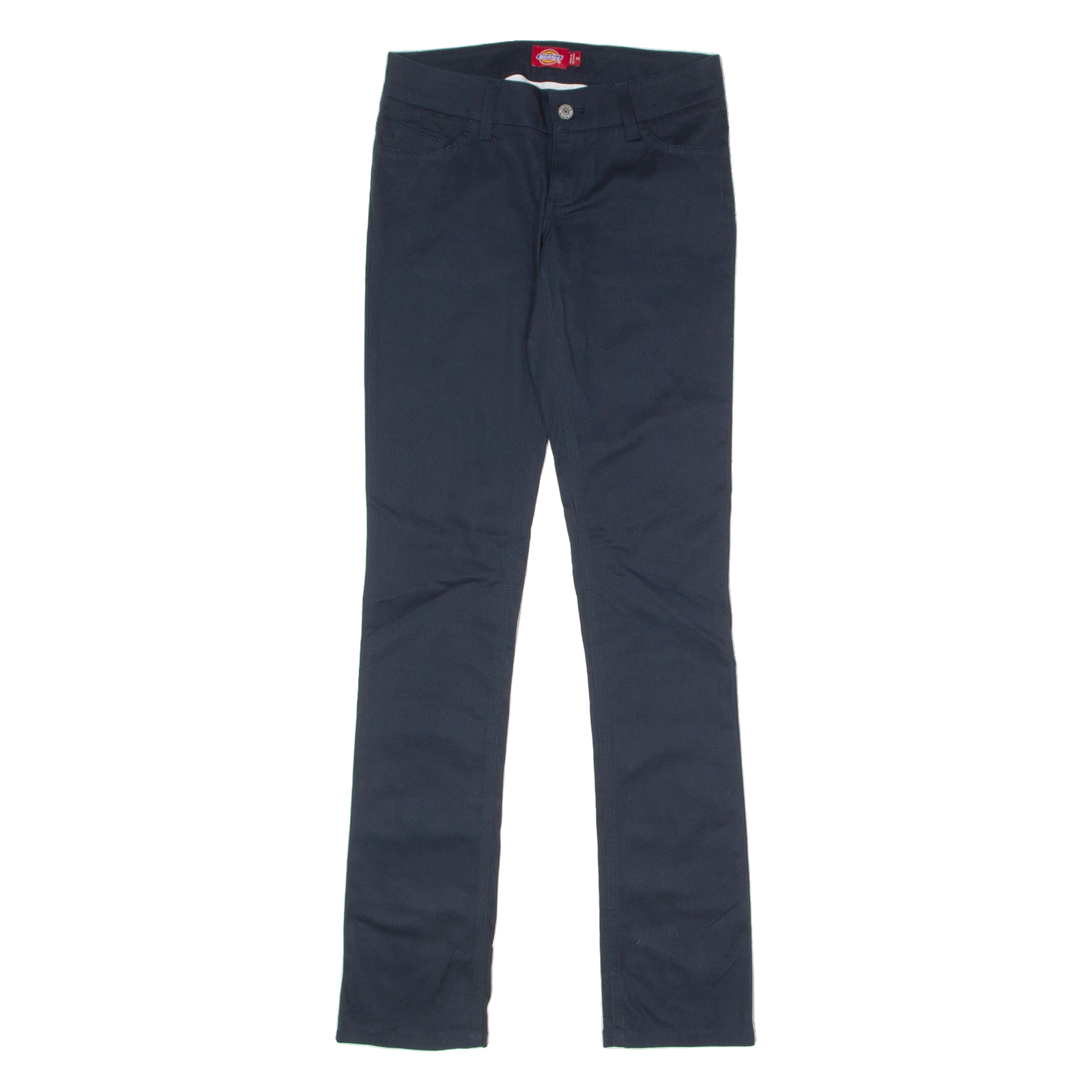 DICKIES Womens Twill Trousers Black Slim Skinny W29 L33 Refurbished - N/A refurbished available on Cerqular