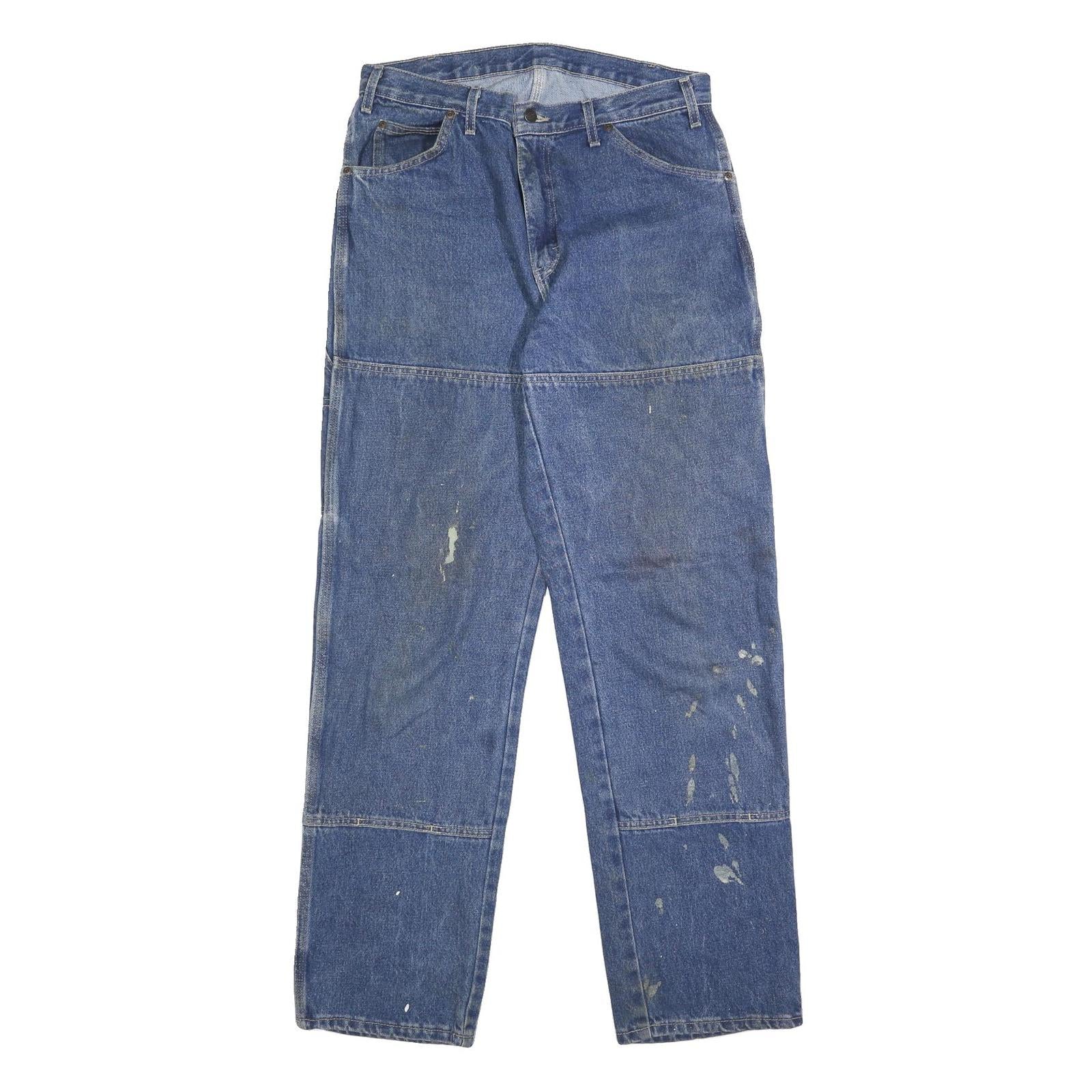 DICKIES Mens Jeans Blue Relaxed Straight Denim Medium W34 L34 Workwear Refurbished - N/A refurbished available on Cerqular