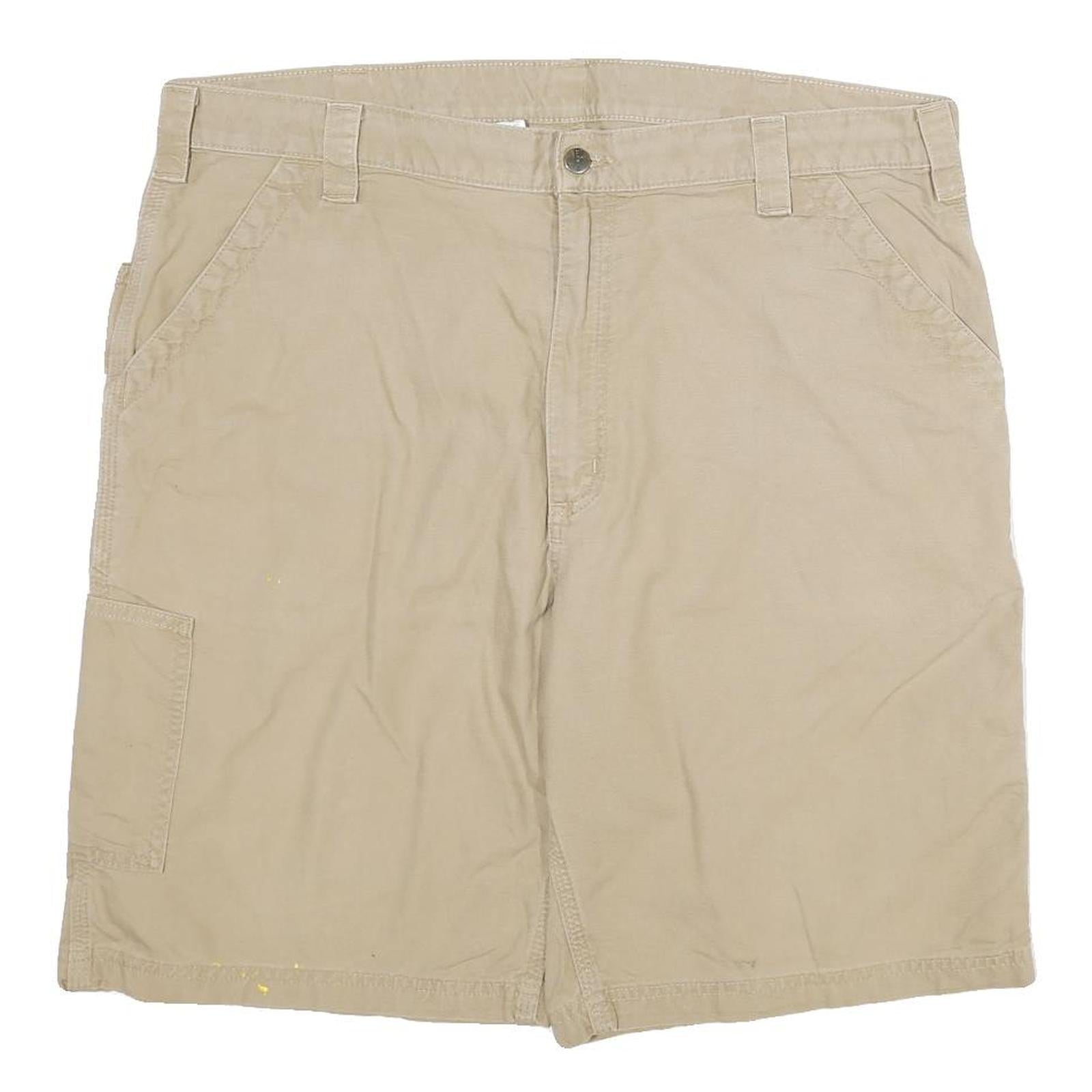 CARHARTT Mens Shorts Beige Casual Cotton Blend 3XL W38 Workwear Carpenter Pocket Refurbished - N/A refurbished available on Cerqular