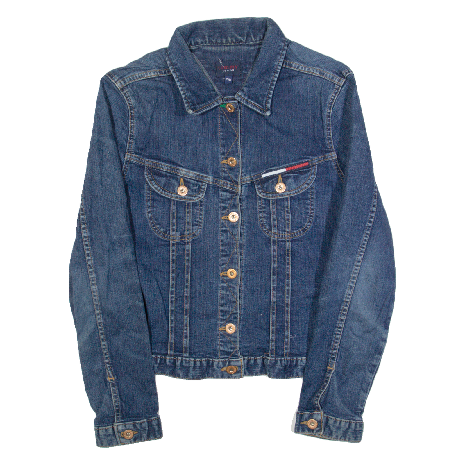 TOMMY JEANS Womens Denim Jacket Blue M Refurbished - N/A refurbished available on Cerqular