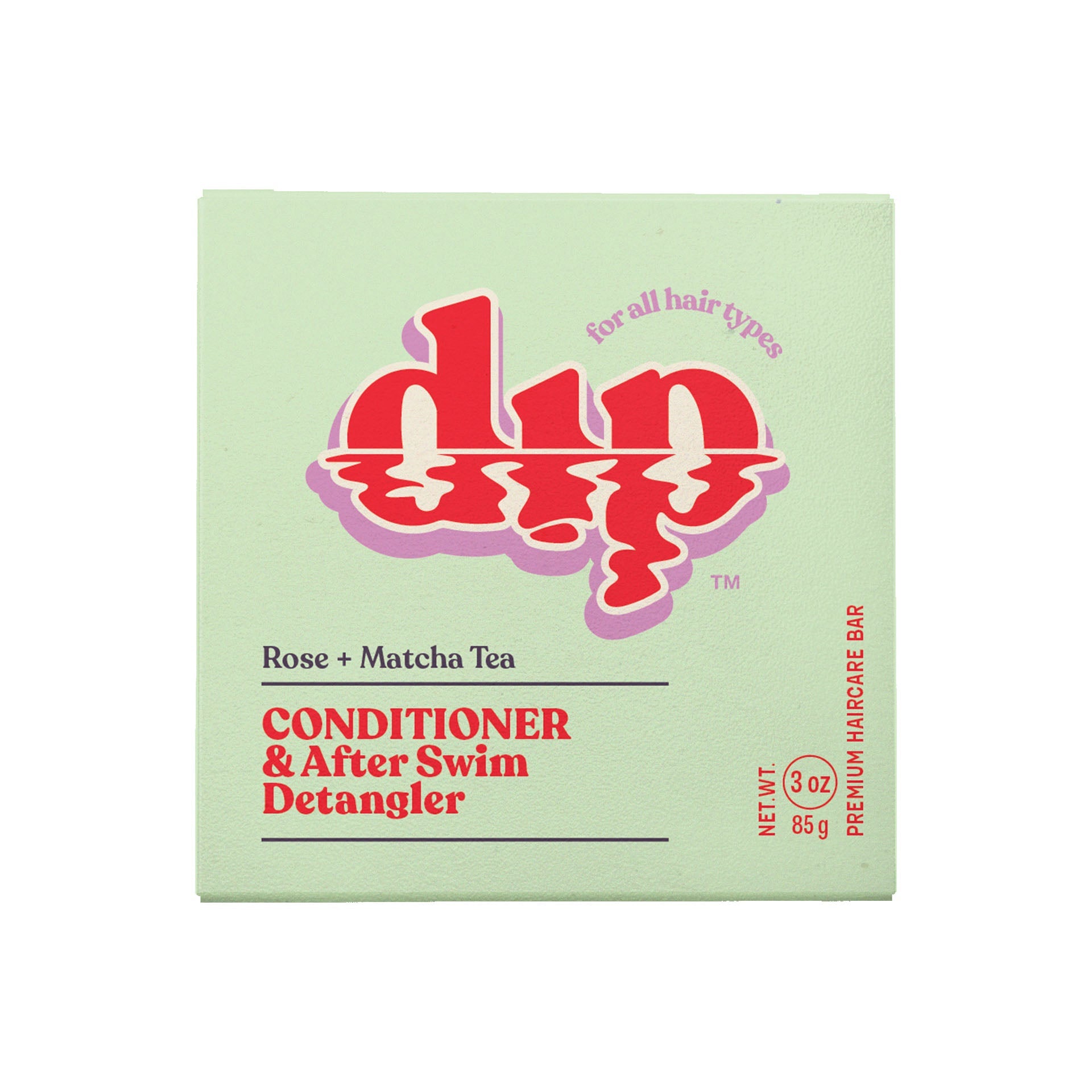 Conditioner Bar & After Swim Detangler - Rose & Matcha Tea | Size: 3 oz Refurbished - Dip Sustainable Hair Care refurbished available on Cerqular
