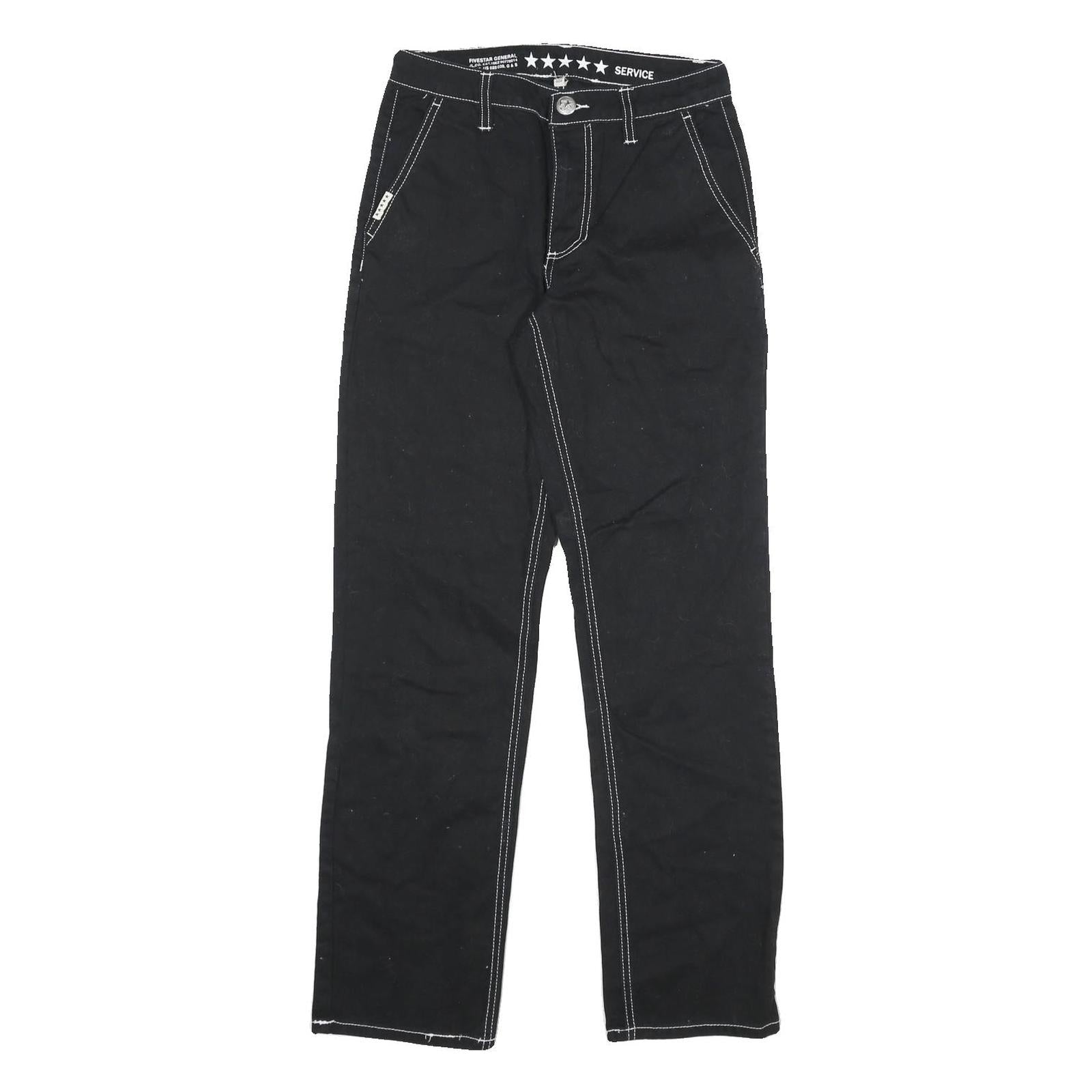 FIVE STAR Womens Black Regular Fit Straight Denim Jeans Cotton Blend W26 L30 Refurbished - N/A refurbished available on Cerqular