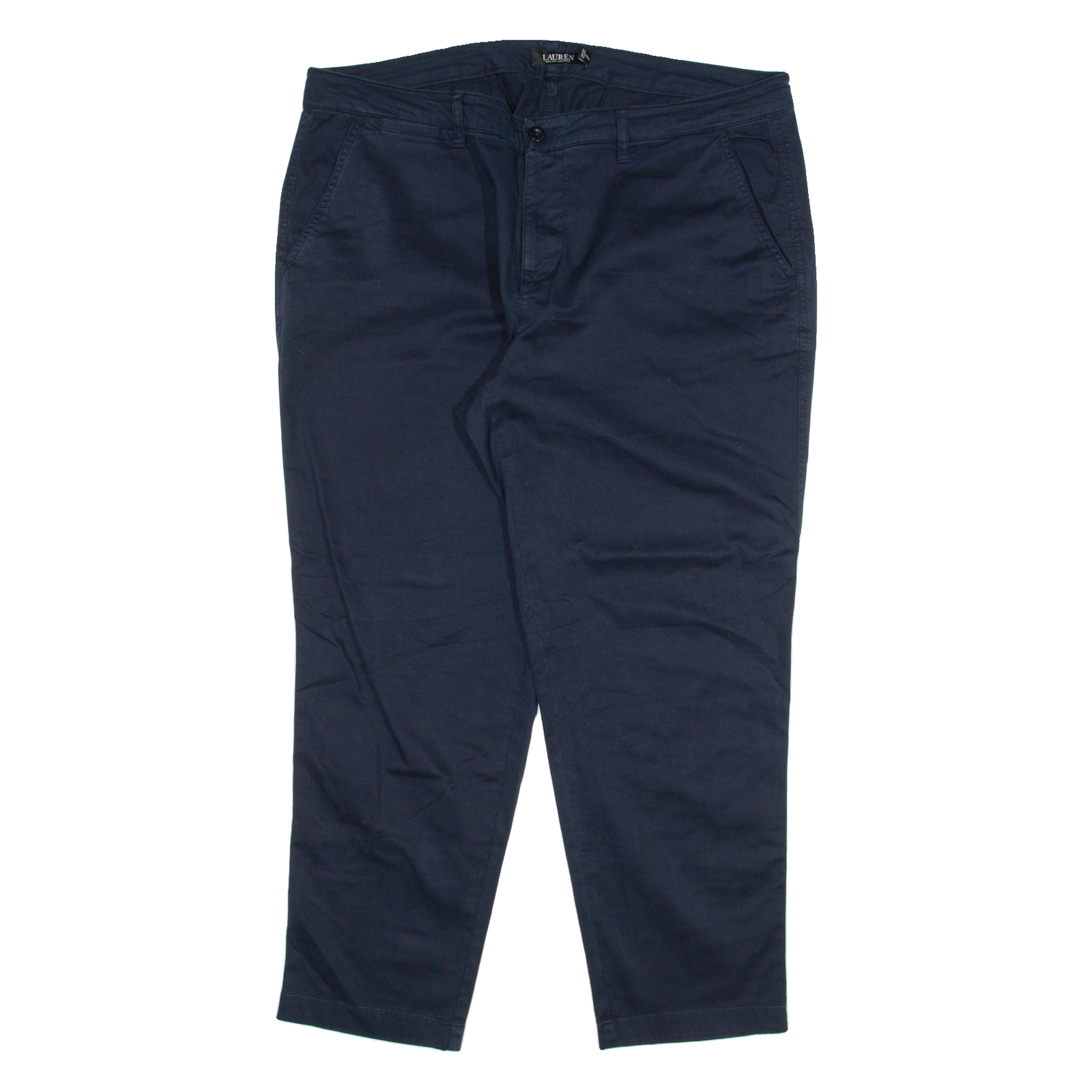LAUREN RALPH LAUREN Womens Trousers Blue Relaxed Tapered W40 L28 Refurbished - N/A refurbished available on Cerqular