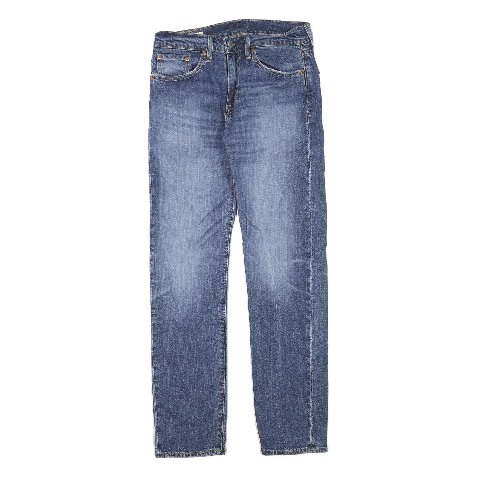 LEVI'S 502 Mens Jeans Blue Regular Straight Denim Medium W28 L32 Classic Zip Refurbished - N/A refurbished available on Cerqular